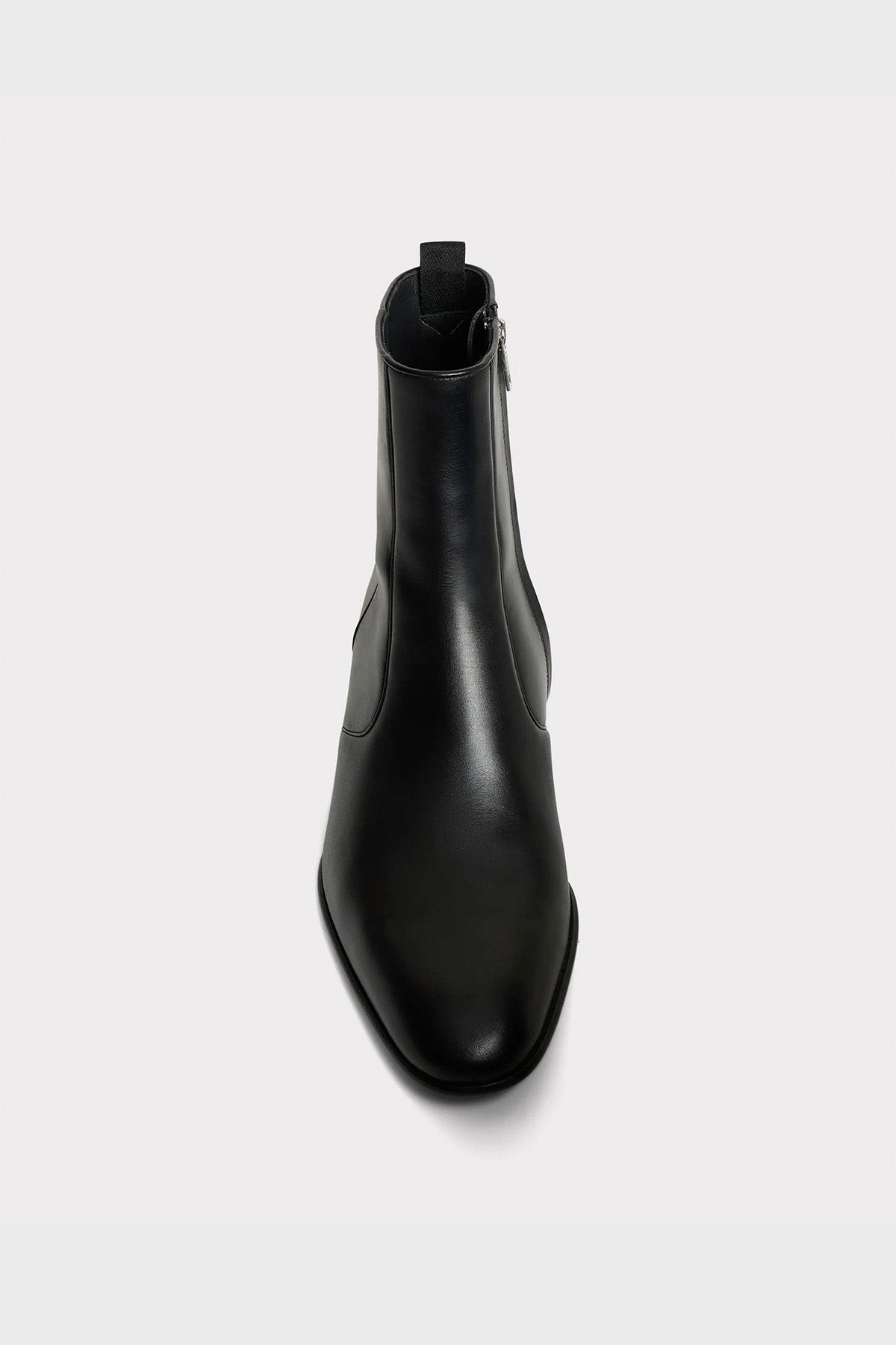 HUSBANDS | Zipped Boots In Black Box Calf Leather