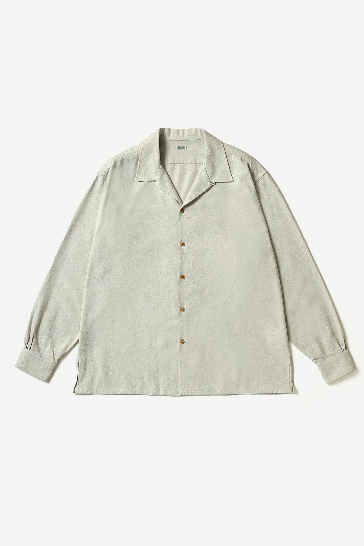 A.PRESSE | SILK NEP LOOP COLLAR SHIRT