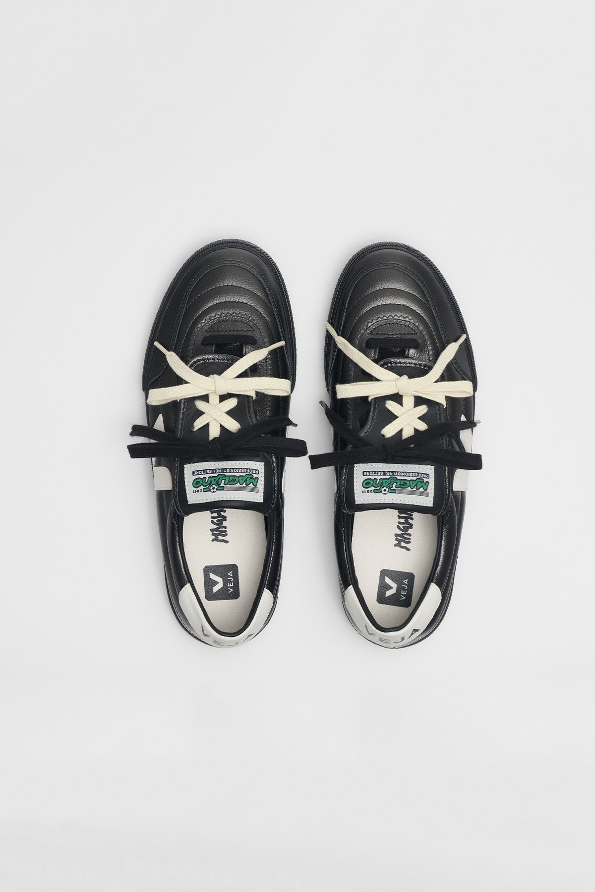 VEJA x Magliano | Panenka Leather Sneakers in Titanium