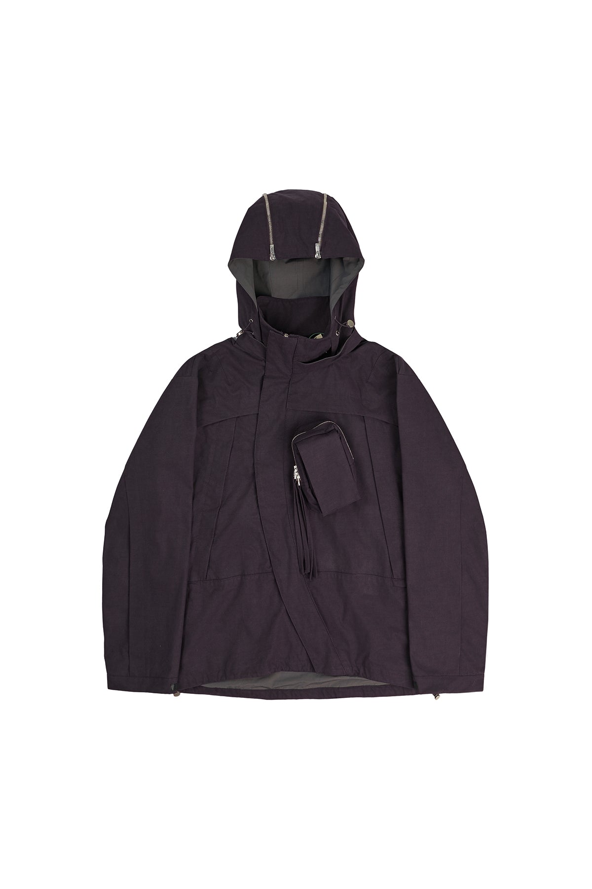FFFPOSTALSERVICE | MK3 Curved Zip Jacket in Wine