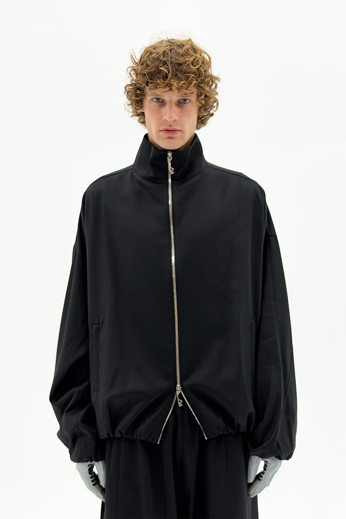 FFFPOSTALSERVICE | Wool OS Track Jacket in Black