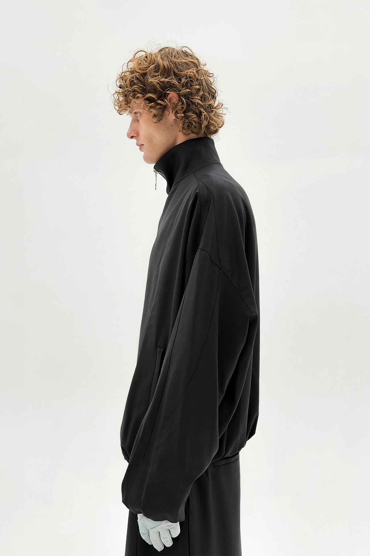 FFFPOSTALSERVICE | Wool OS Track Jacket in Black