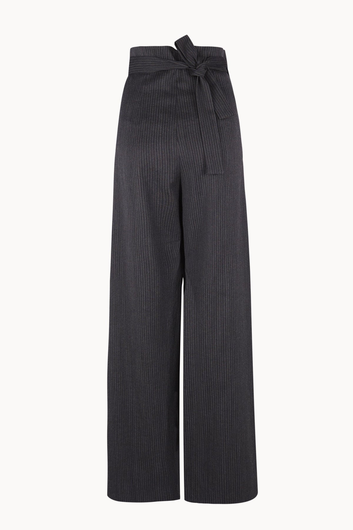Cortana | Destino, Blue and Grey Jacquard Striped Wrap Trousers