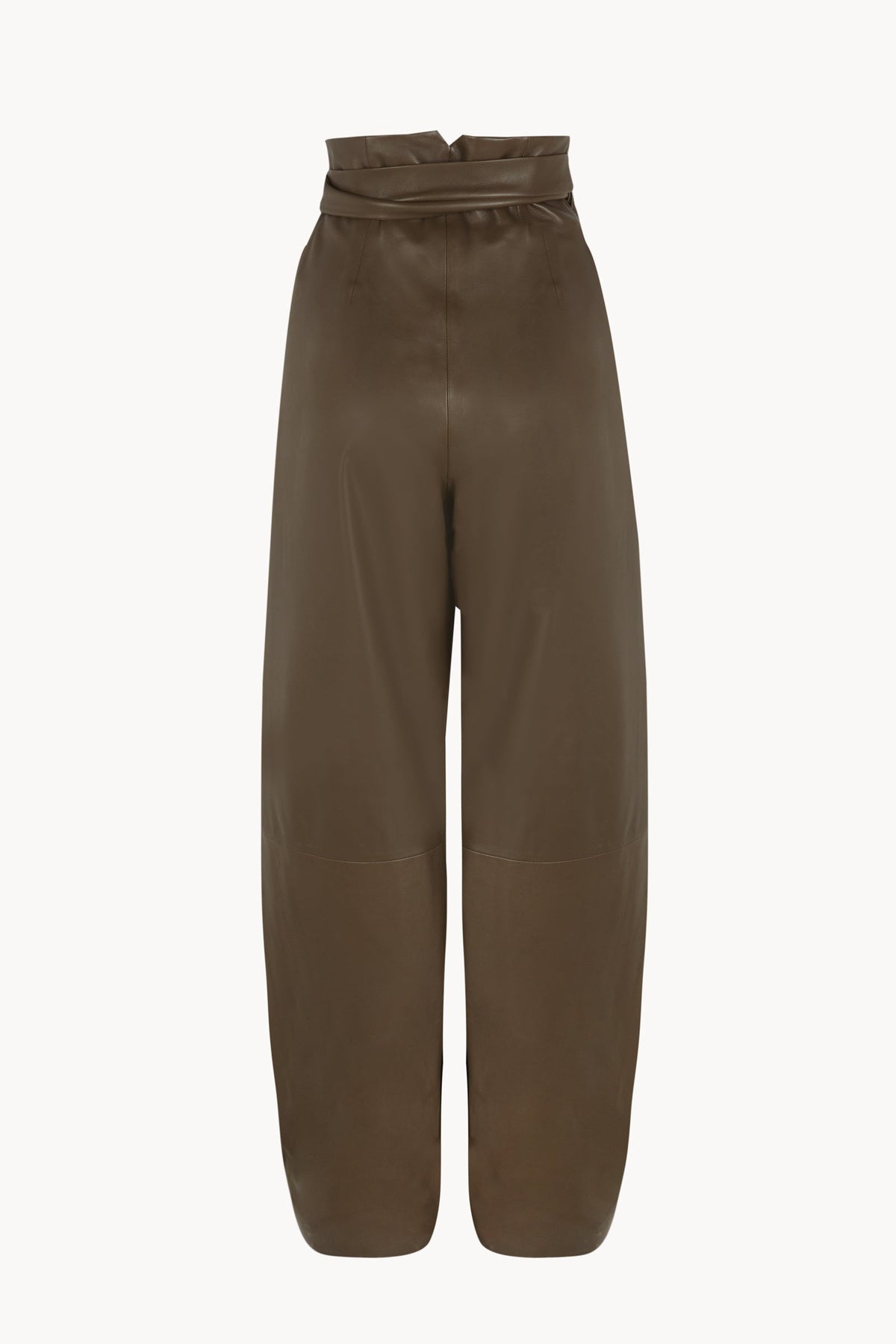 Cortana | Lira Leather, Khaki Leather Trousers