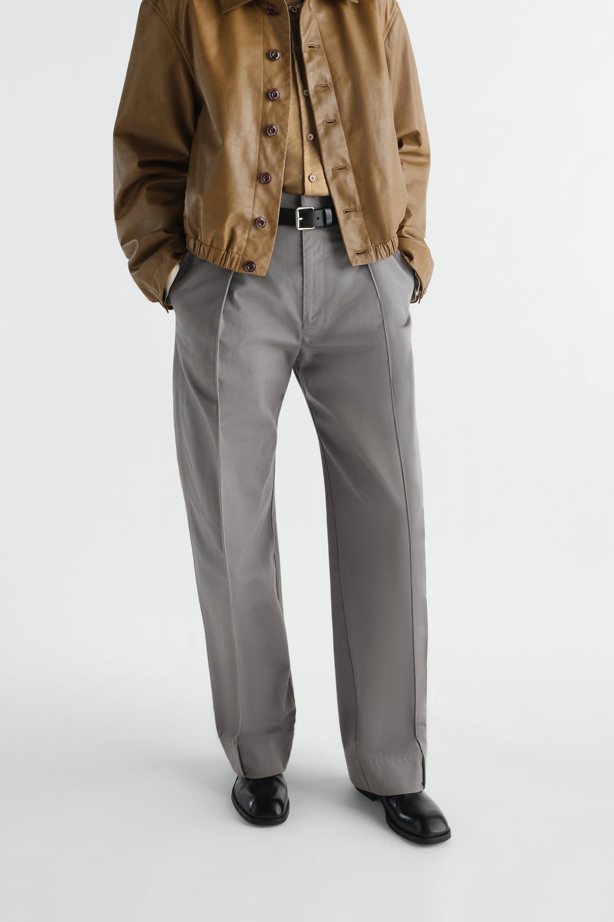 Lemaire | Curved Pants in Cotton Twill Blend
