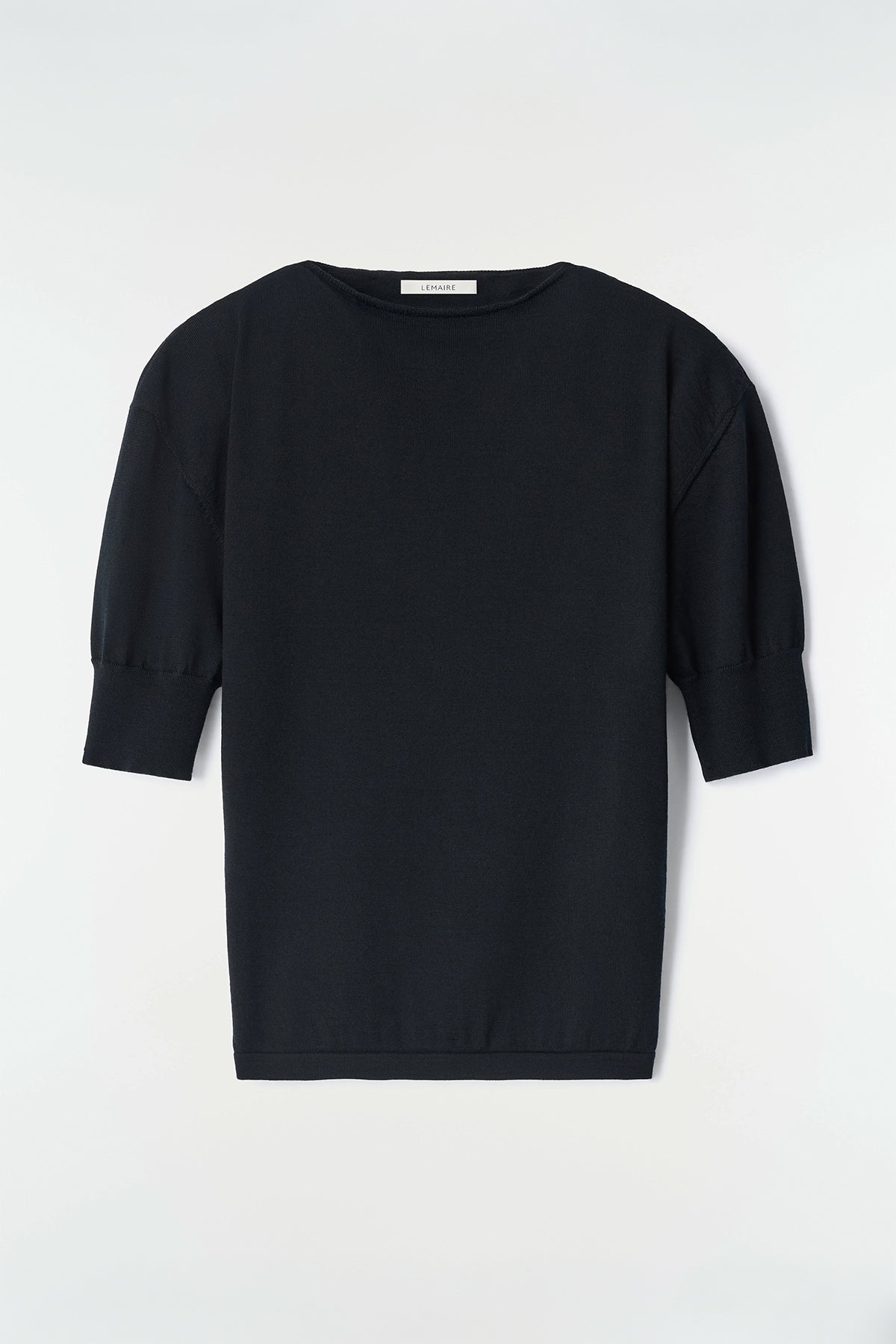 Lemaire | Short-sleeve Sweater in Fine Merino Wool