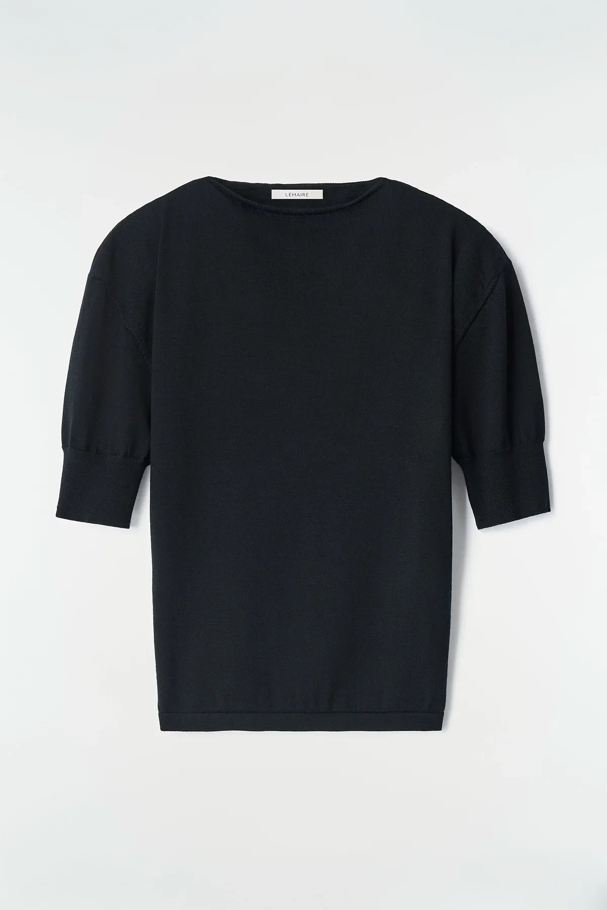 Lemaire | Short-sleeve Sweater in Fine Merino Wool