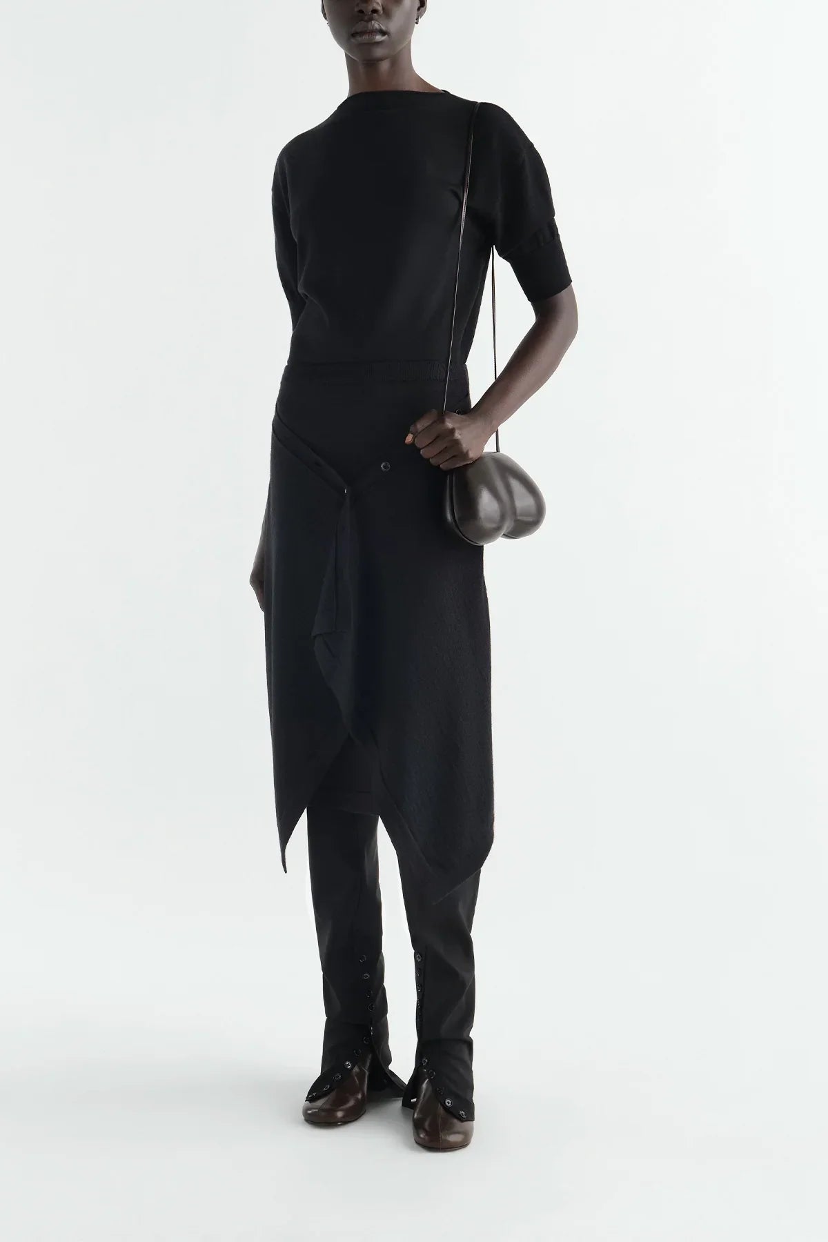 Lemaire | Short-sleeve Sweater in Fine Merino Wool