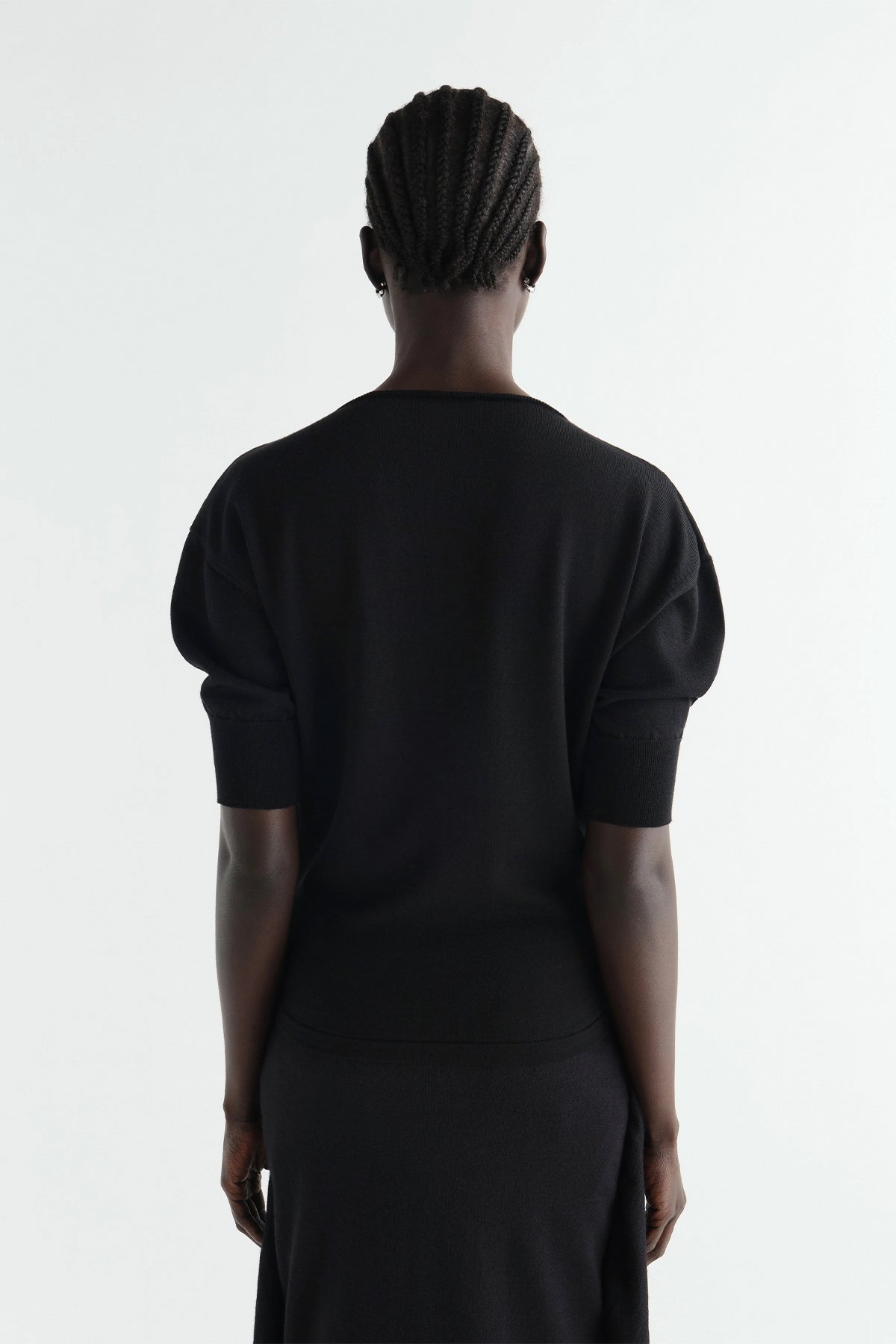 Lemaire | Short-sleeve Sweater in Fine Merino Wool