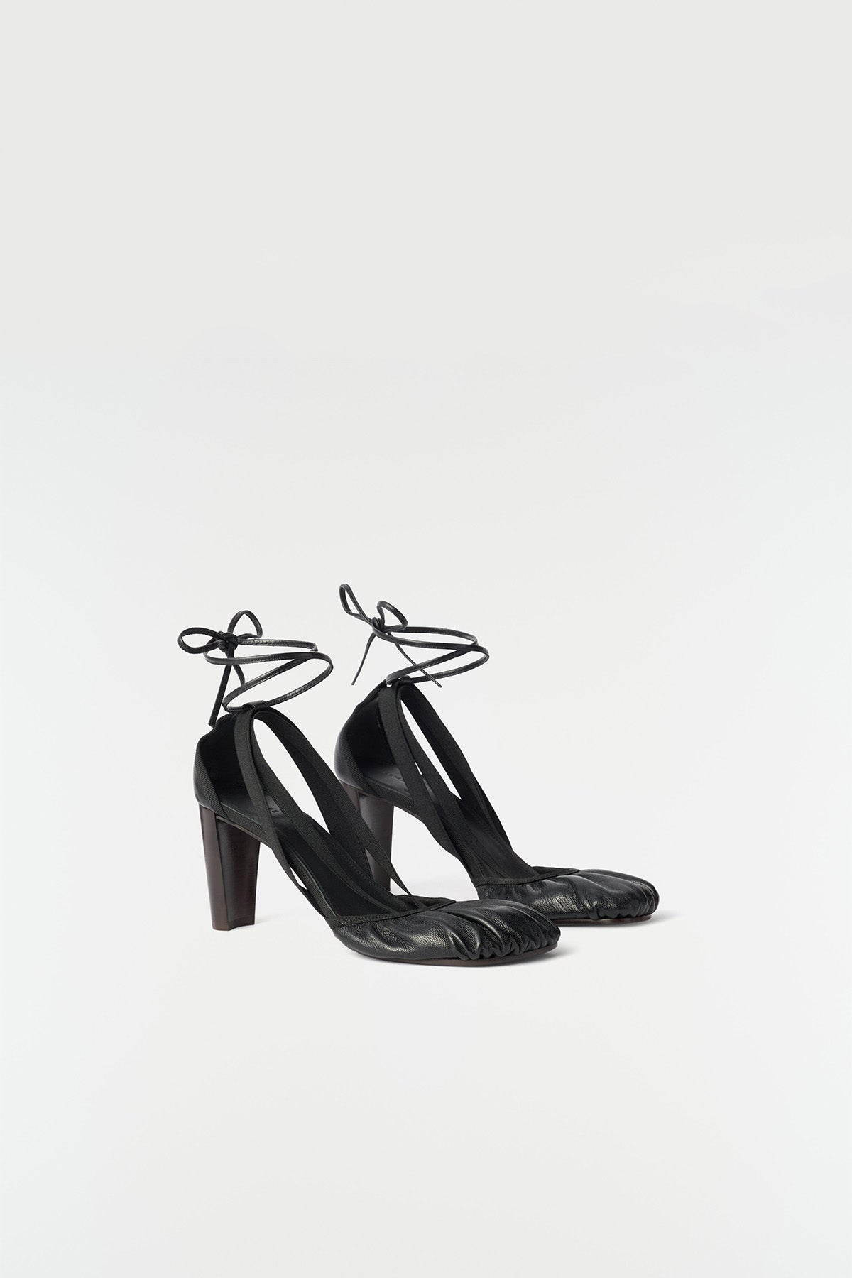 Lemaire | 80 mm Pédille Heeled Ballerinas in Goat Leather