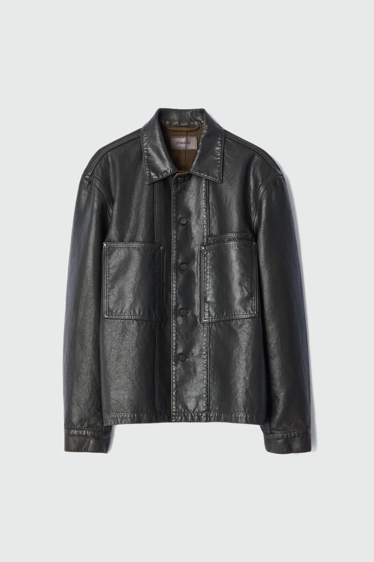 Lemaire | Workwear Overshirt in Coated Denim