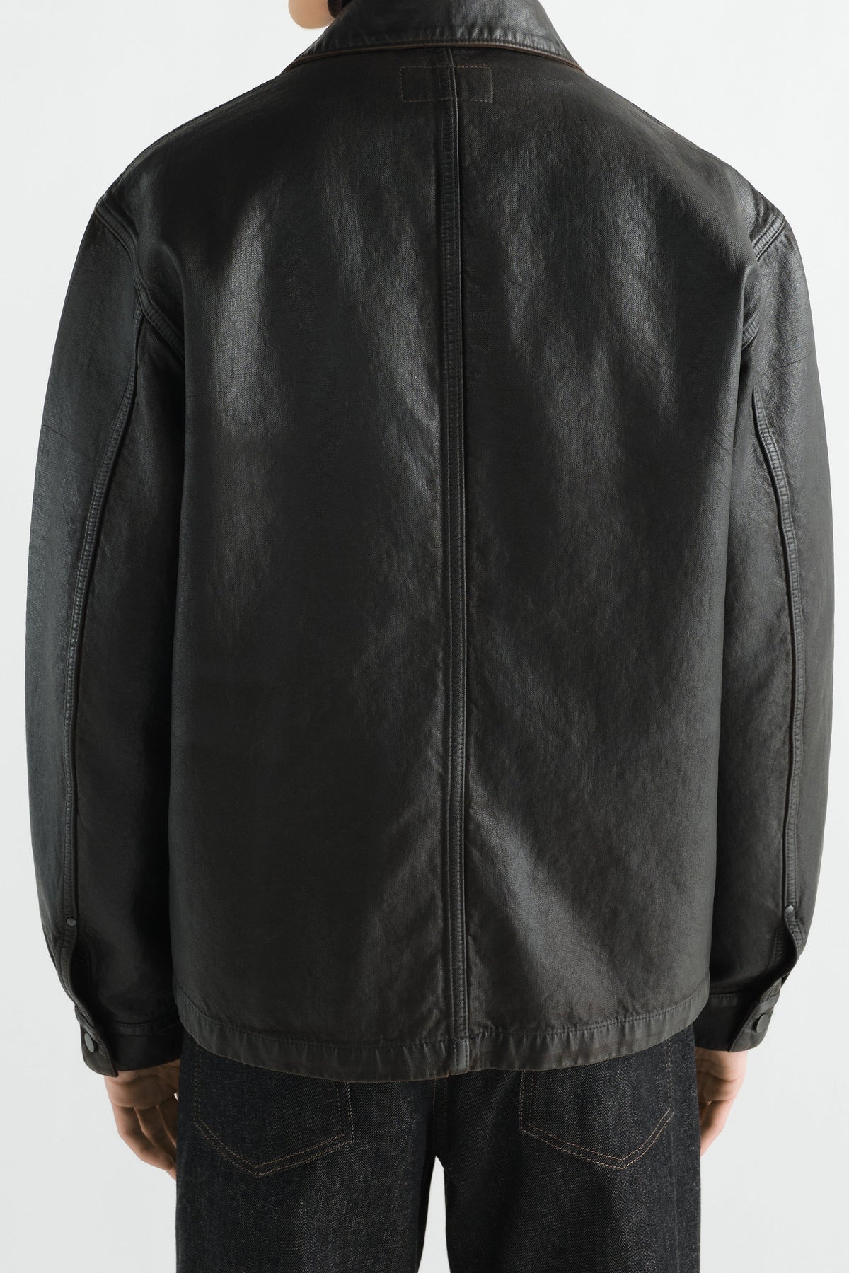 Lemaire | Workwear Overshirt in Coated Denim
