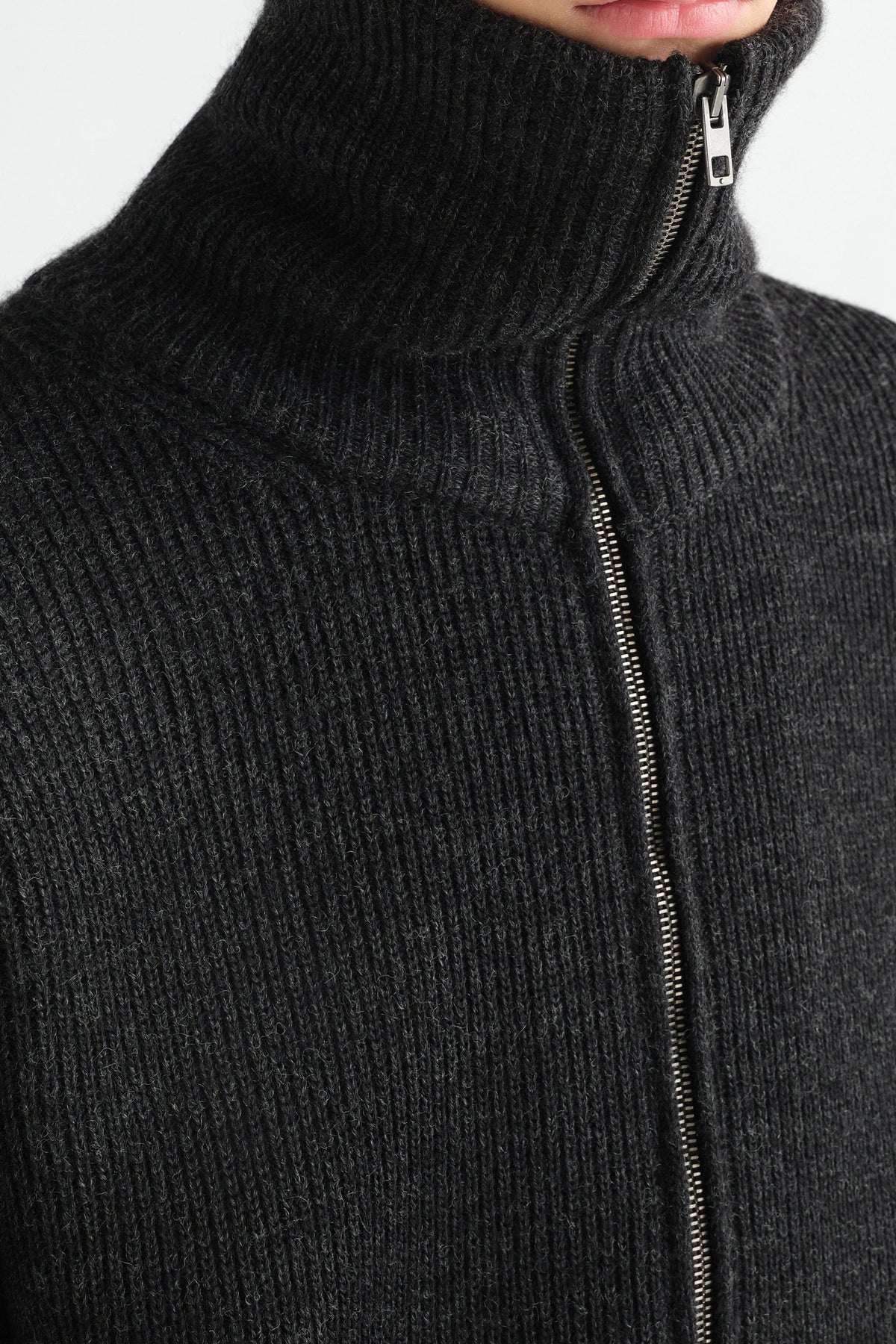 Lemaire | Zipped Cardigan in Virgin Wool