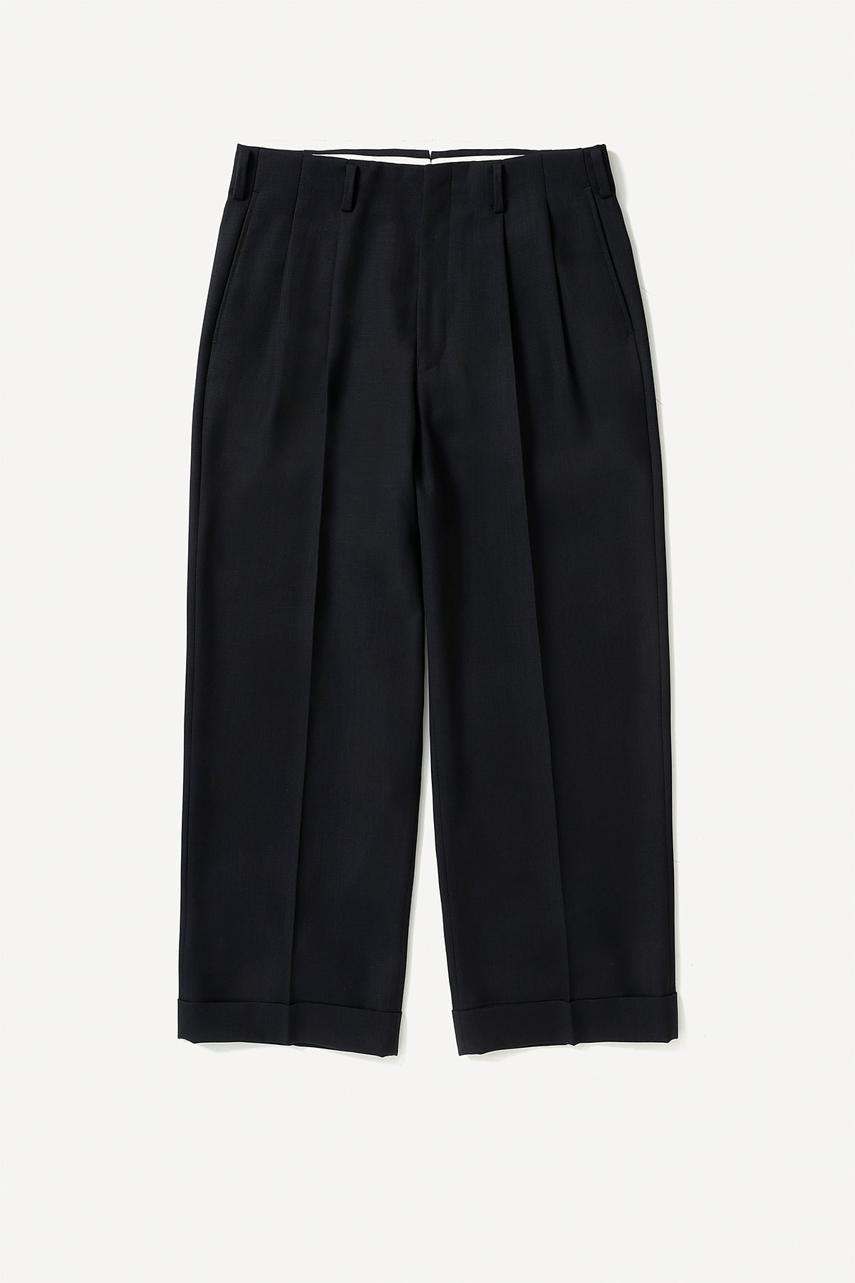 A.PRESSE | SLUB WOOL TAPERED TROUSERS