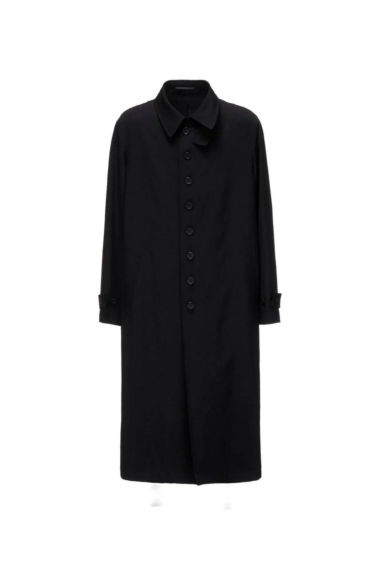 Y's | Wool Gabardine Stand Collar Coat