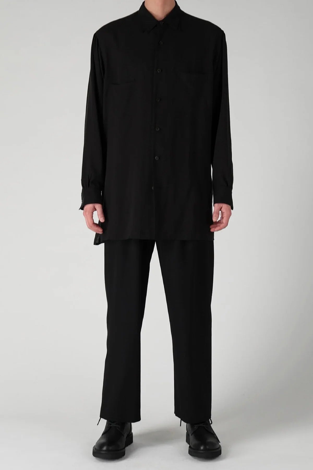 Y's | Cellulose Lawn Double Collar Shirt