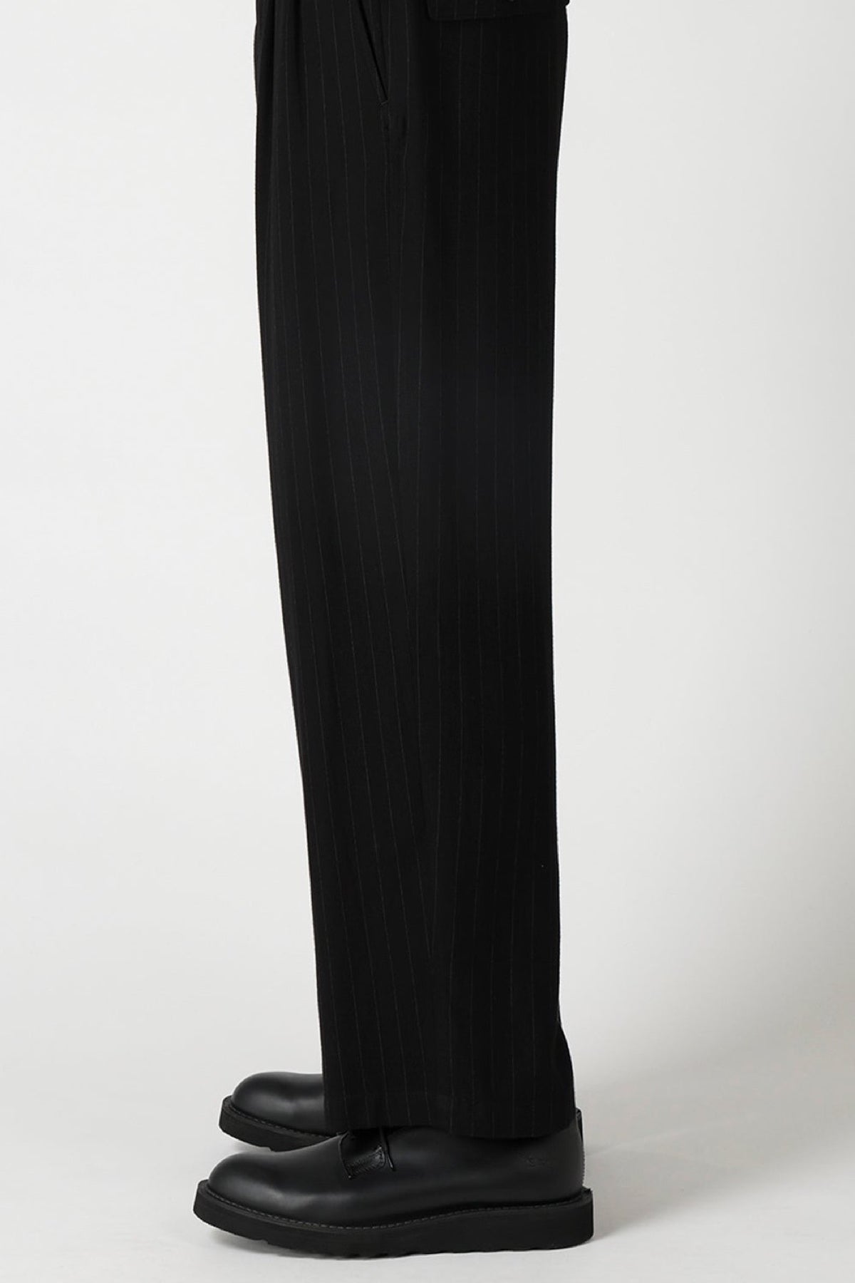 Y's | Striped Suspender Coin Pocket Pants