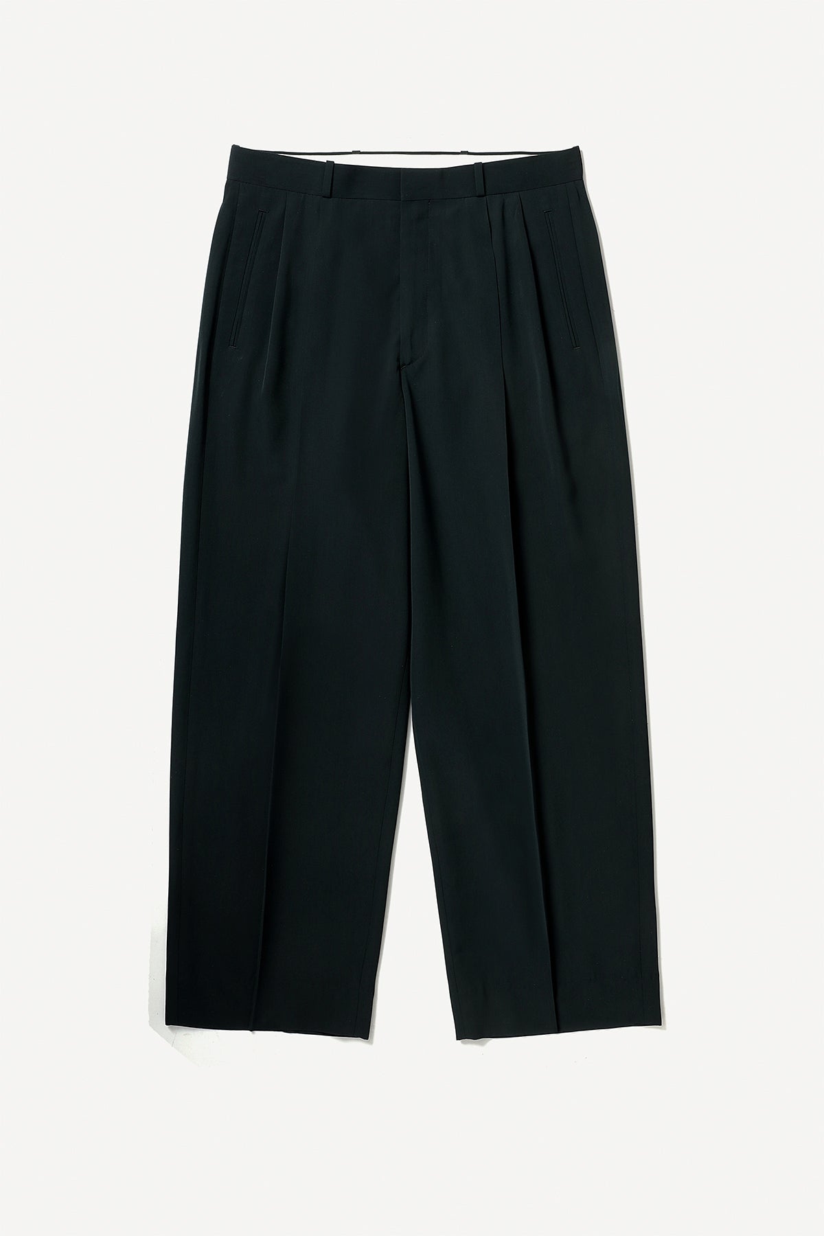 A.PRESSE | WOOL RAYON WIDE TROUSERS