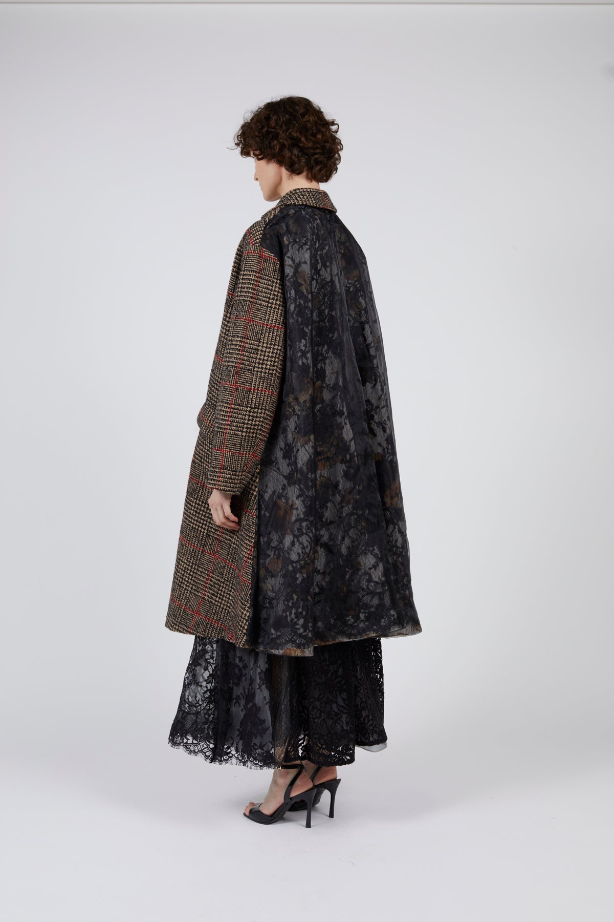 QUETSCHE | Checked Wool Coat