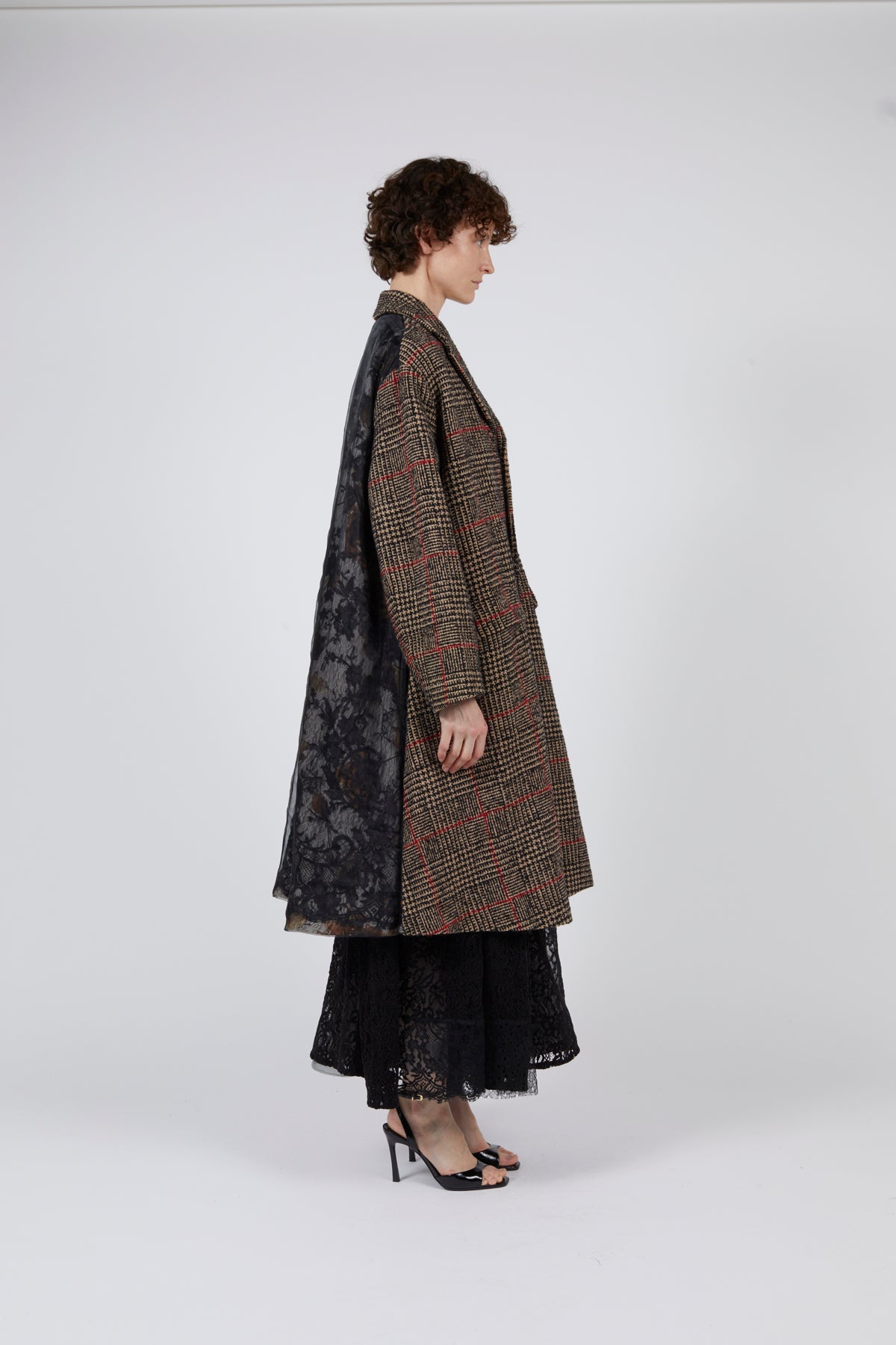 QUETSCHE | Checked Wool Coat