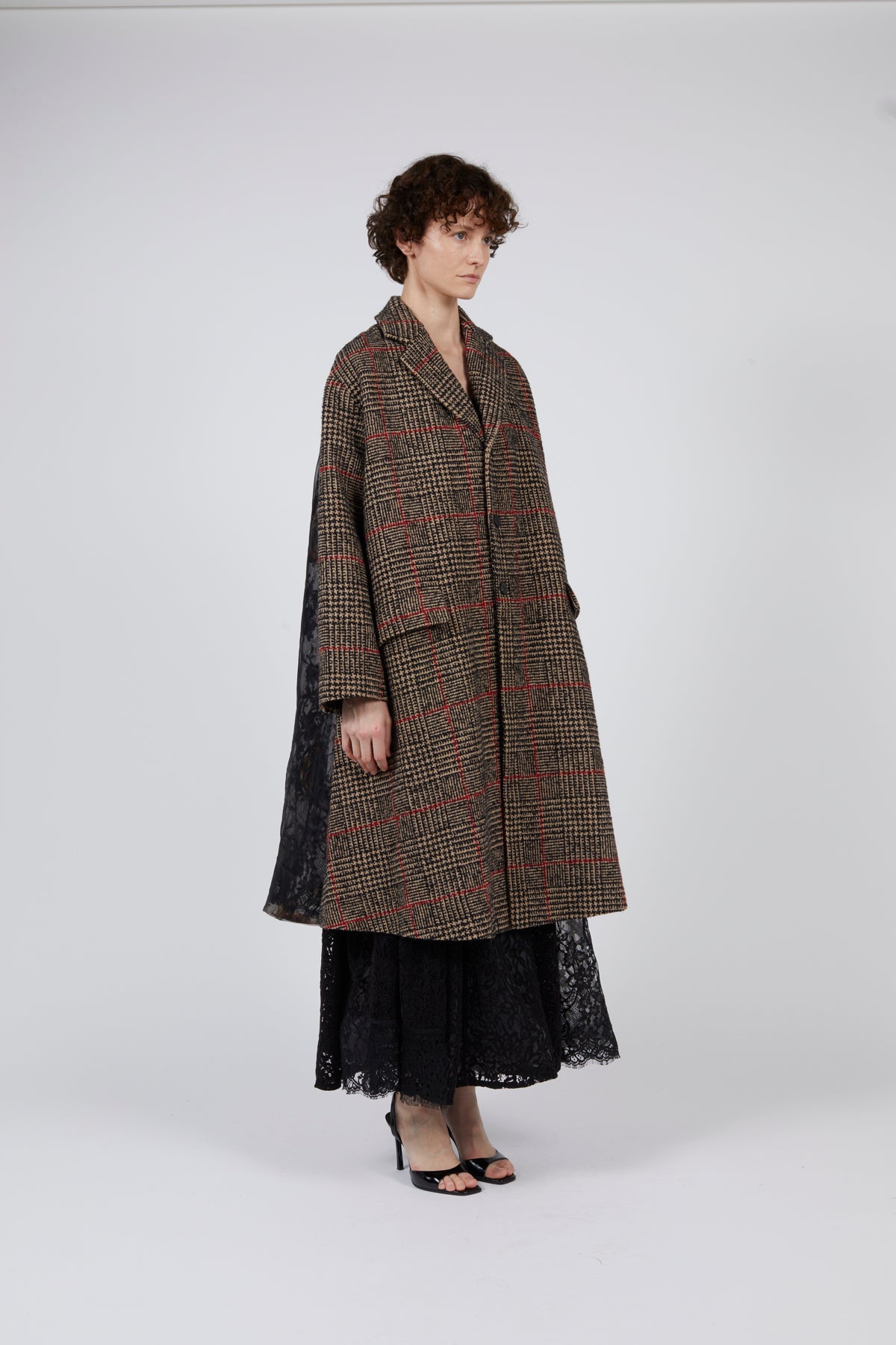 QUETSCHE | Checked Wool Coat