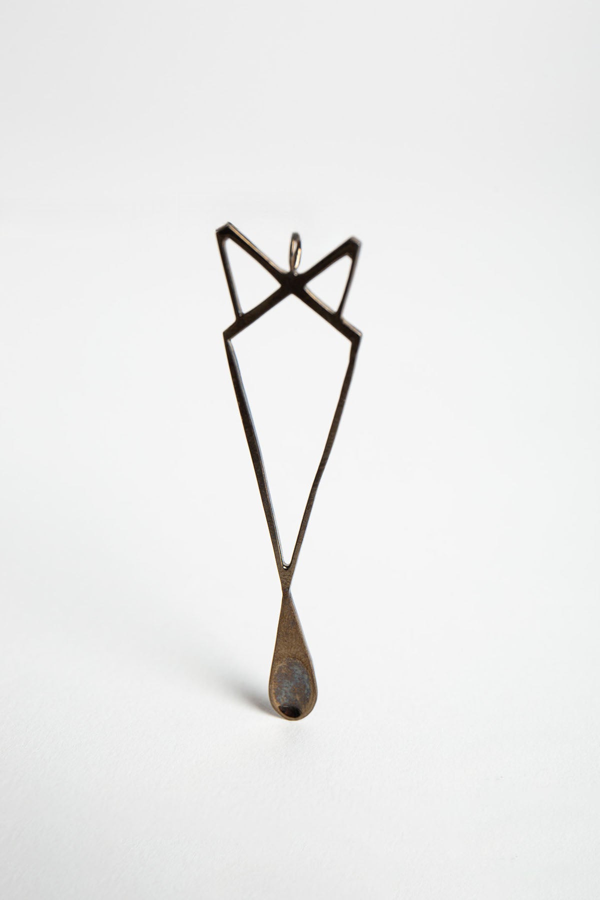 Joanne Fiske | Brass Cats Head Coke Spoon Pendant