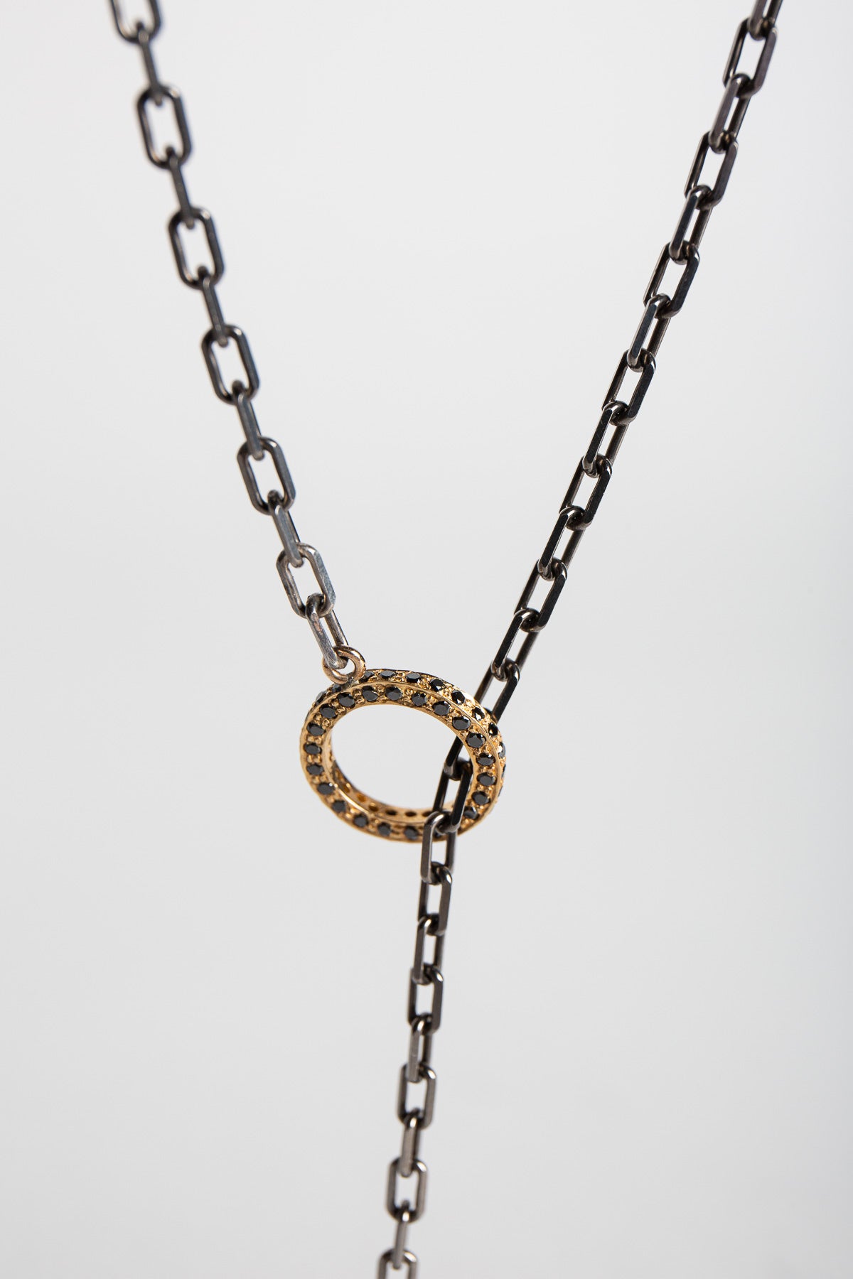 JOANNE FISKE | LARIAT BLACK DIAMOND NECKLACE