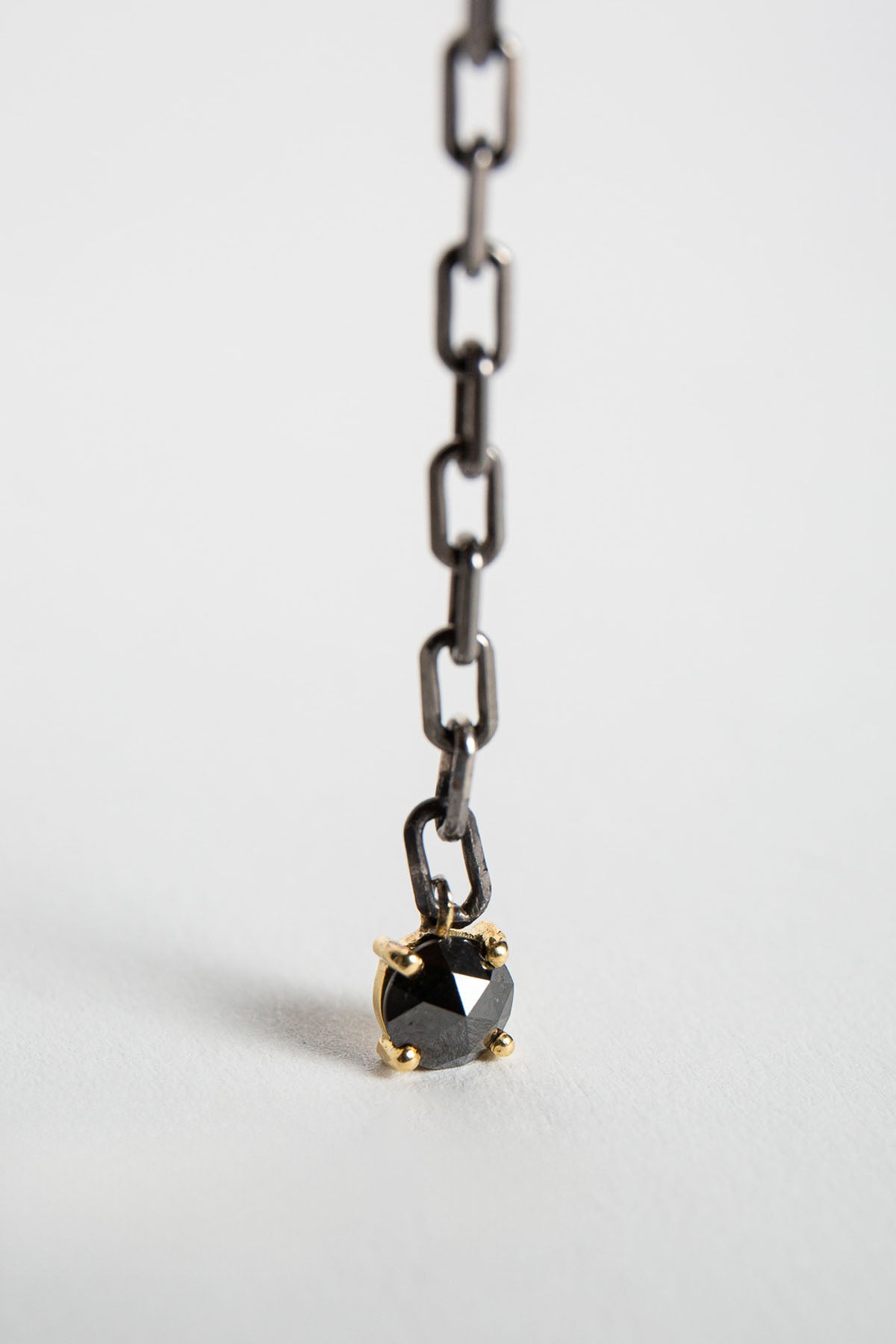 JOANNE FISKE | LARIAT BLACK DIAMOND NECKLACE