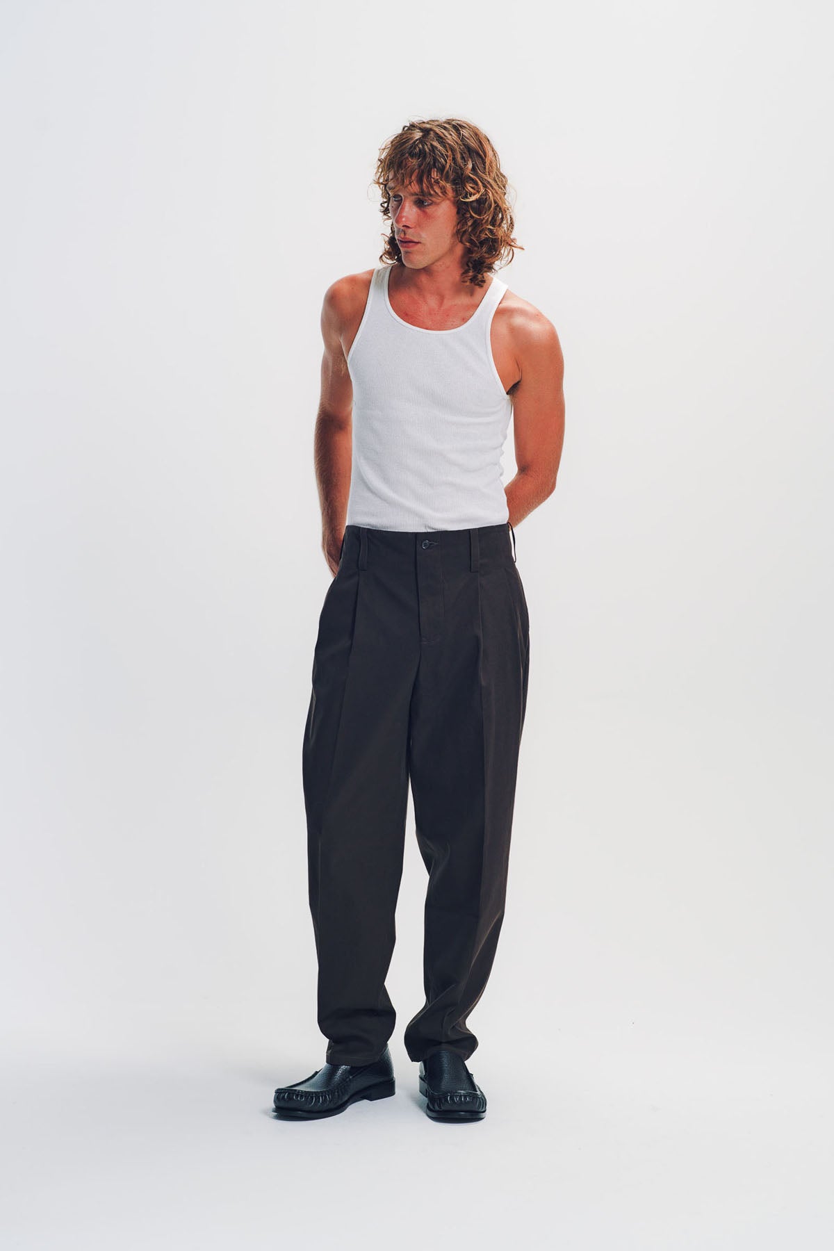 SAINT LAURENT | Tuck Chino