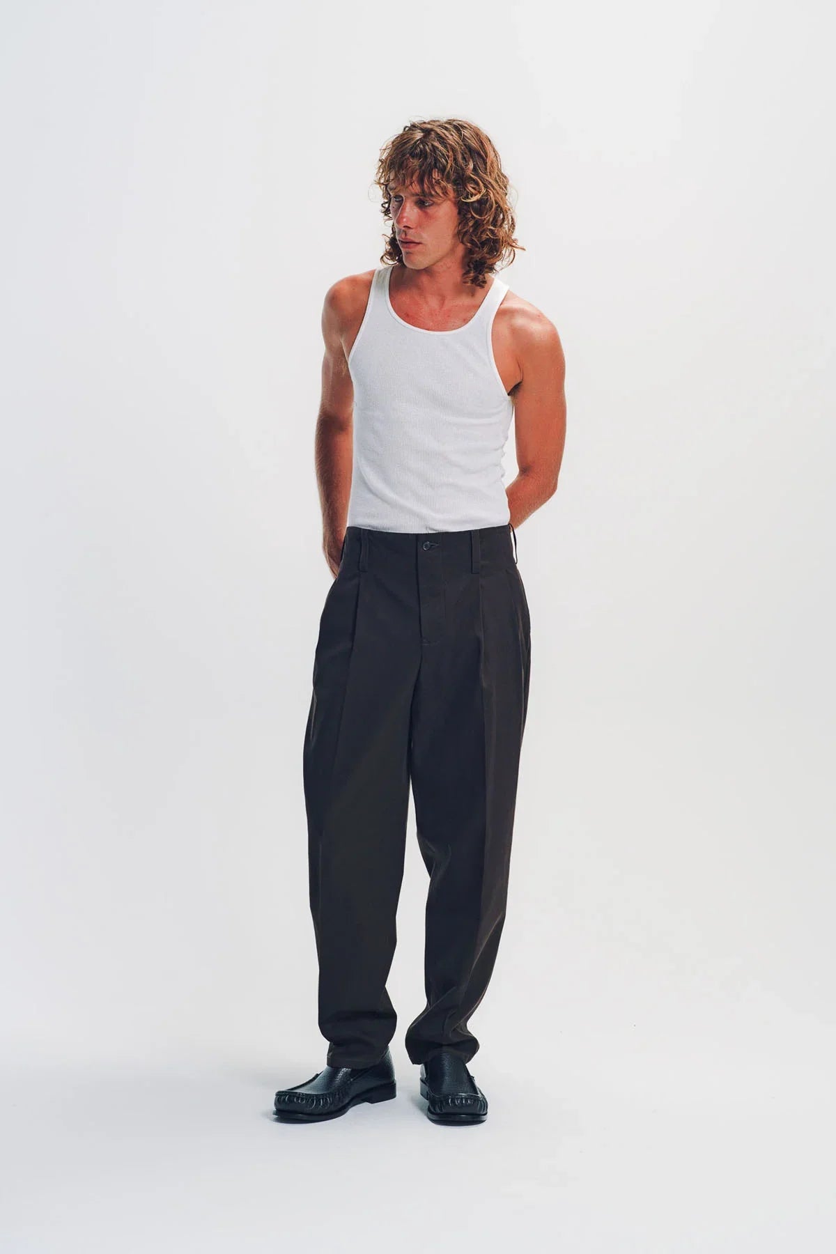 SAINT LAURENT | Tuck Chino