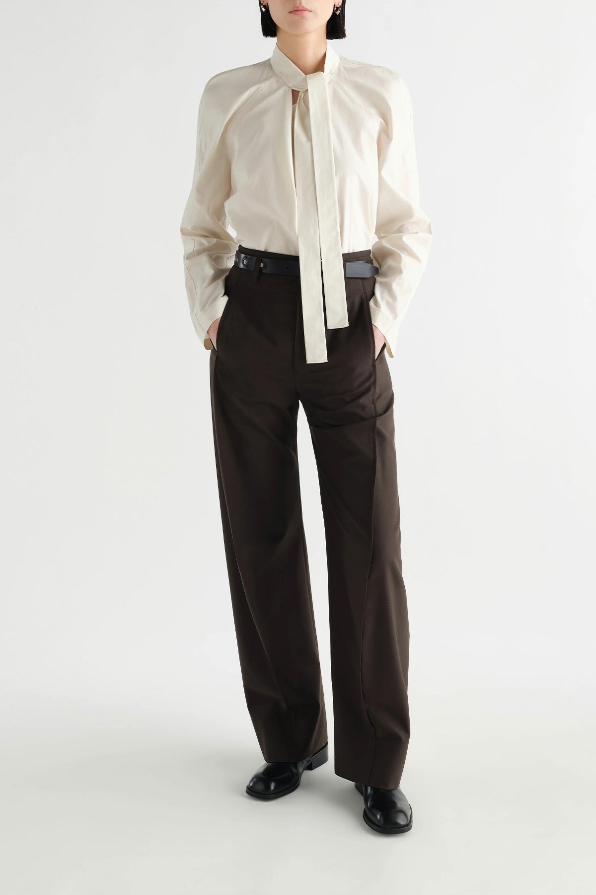 LEMAIRE | ASCOT BLOUSE IN WASHED COTTON SILK