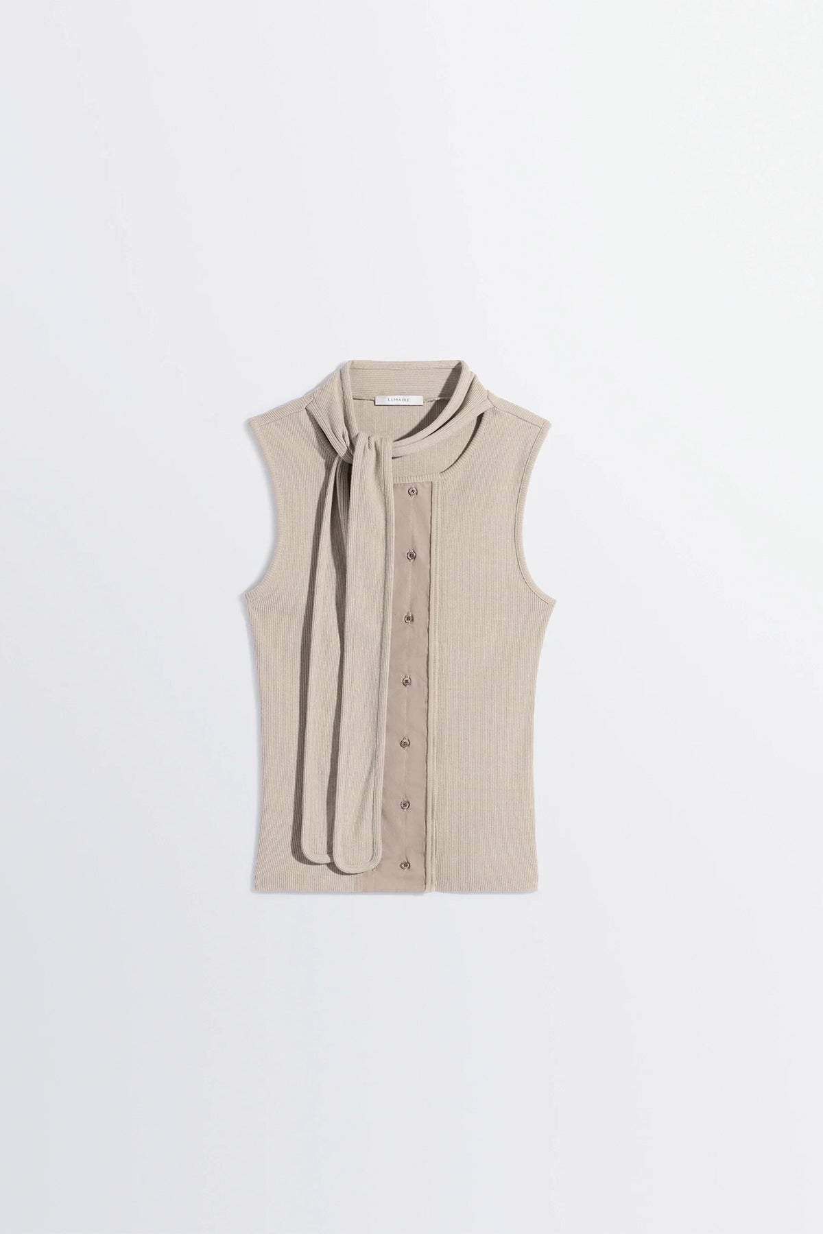 LEMAIRE | ASYMMETRICAL FITTED TOP IN JERSEY