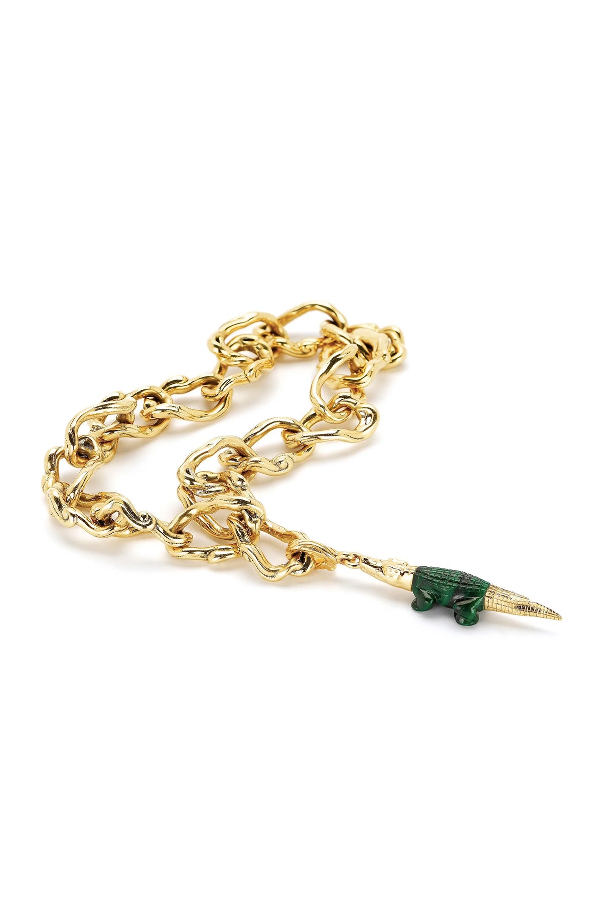 Bibi Van Der Velden | Alligator Malachite Charm