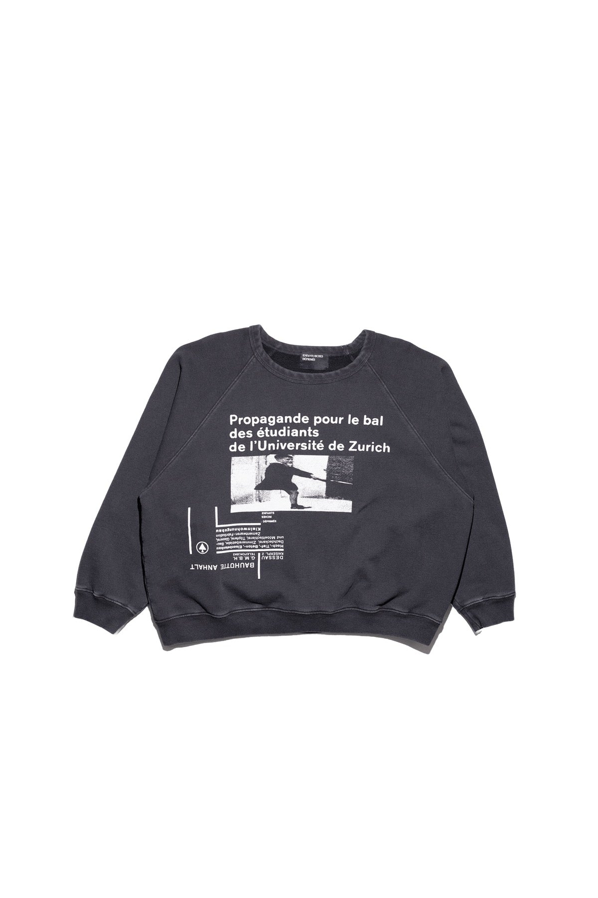 ENFANTS RICHES DÉPRIMÉS | L'UNIVERSITÉ DE ZURICH RAGLAN CREWNECK