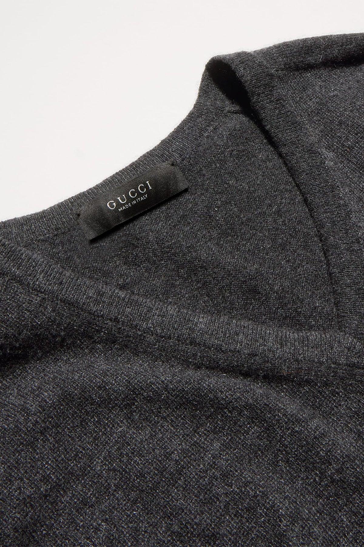 Gucci | Knit Cashmere Sweater with Embroidery