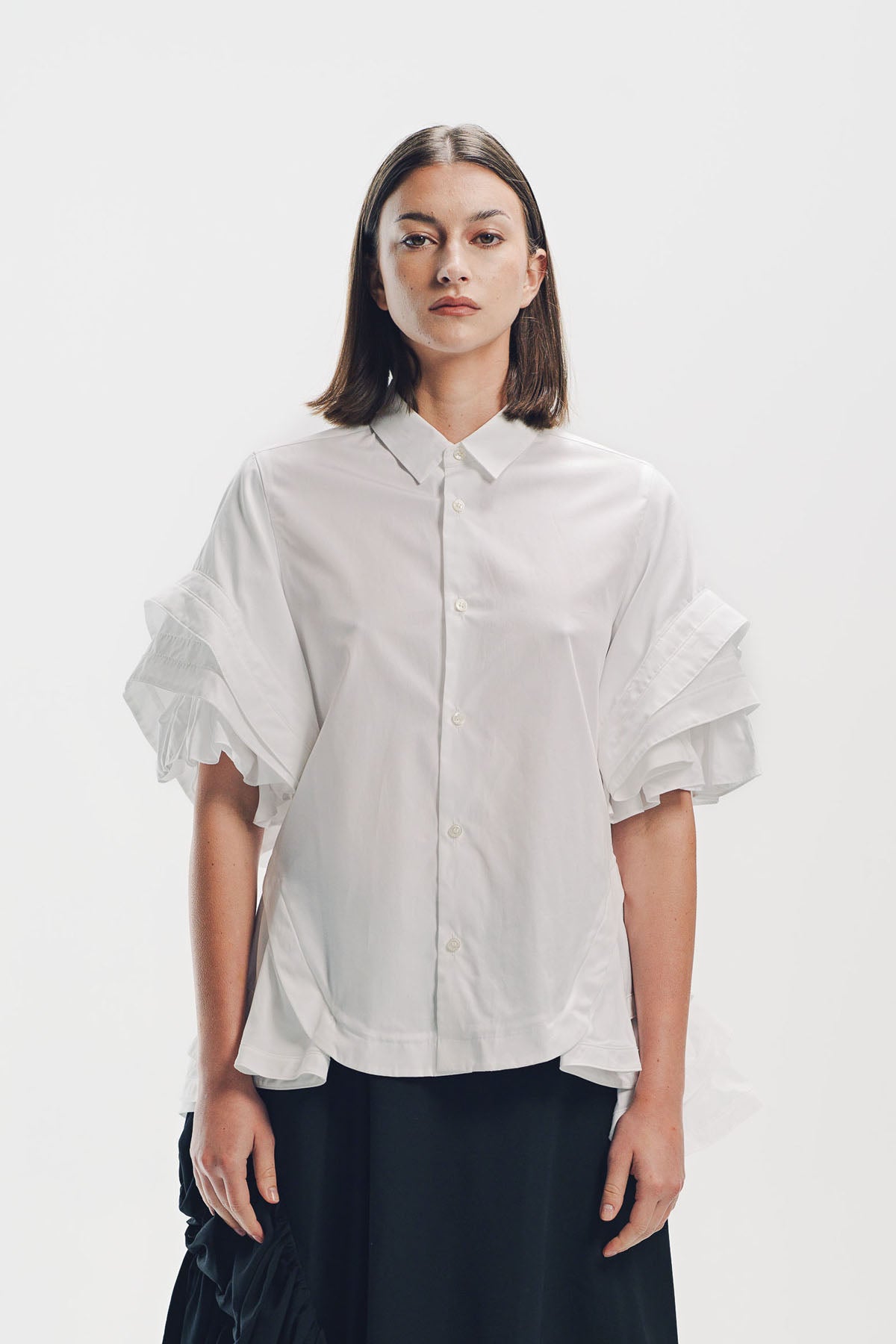 Noir Kei Ninomiya | Typewriter Short Sleeve Blouse