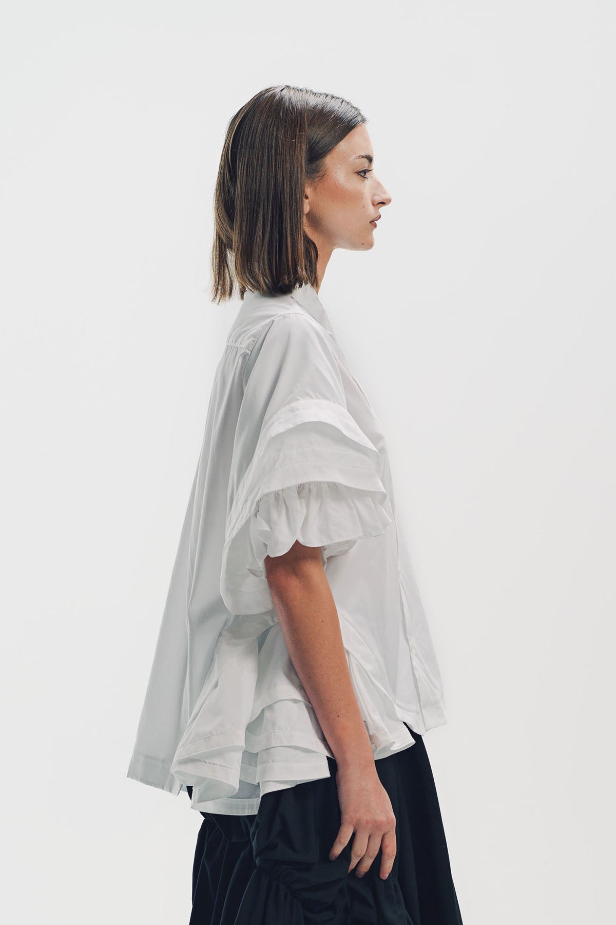 Noir Kei Ninomiya | Typewriter Short Sleeve Blouse