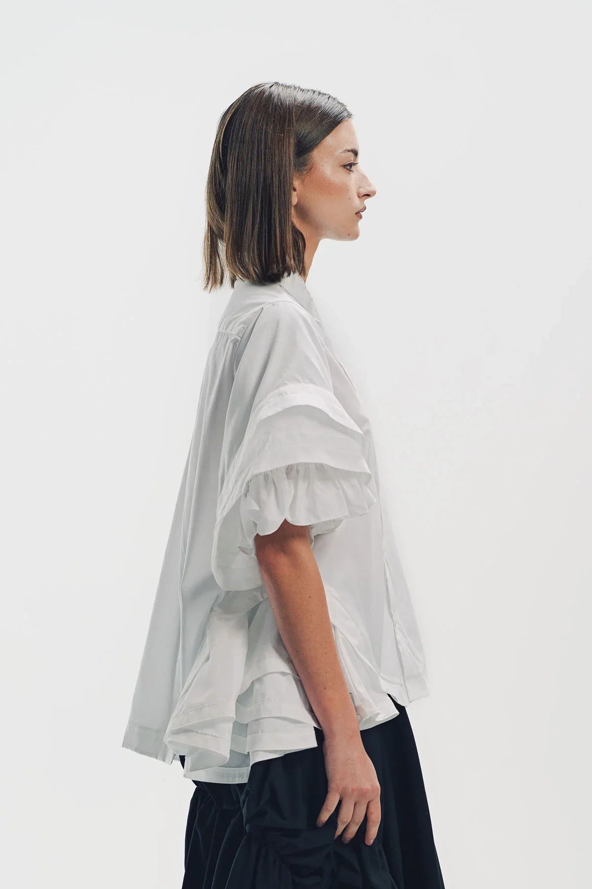 Noir Kei Ninomiya | Typewriter Short Sleeve Blouse