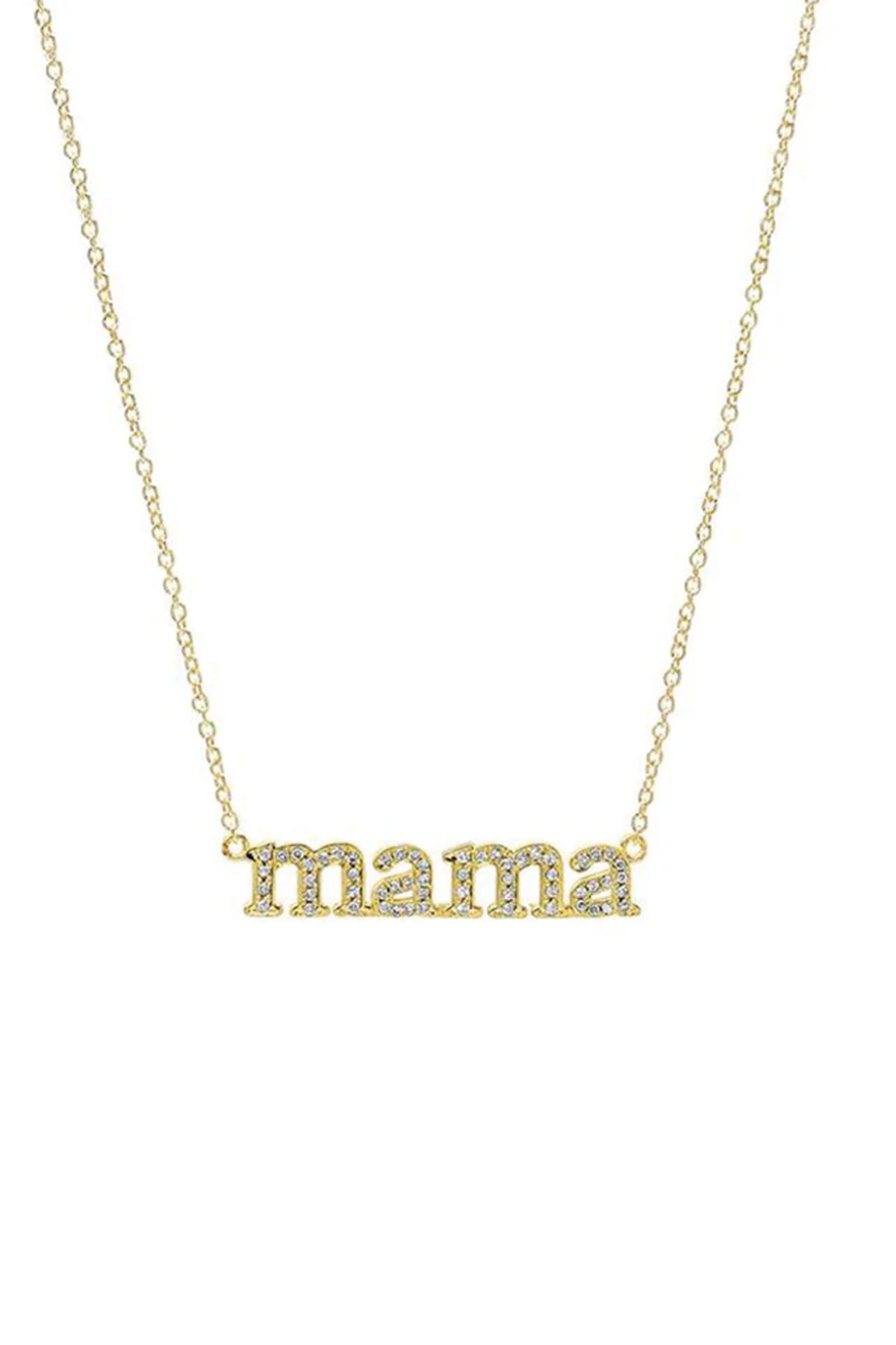 Jennifer Meyer | 18k Yellow Gold Diamond Mama Necklace