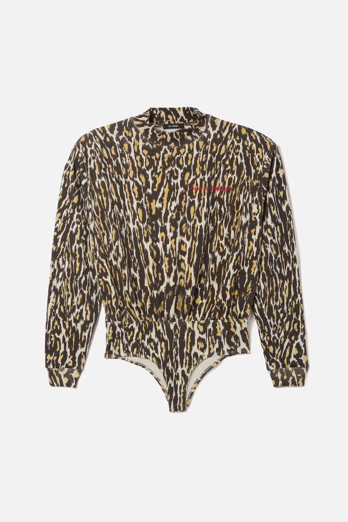 Willy Chavarria | Cheetah Long Sleeve Bodysuit