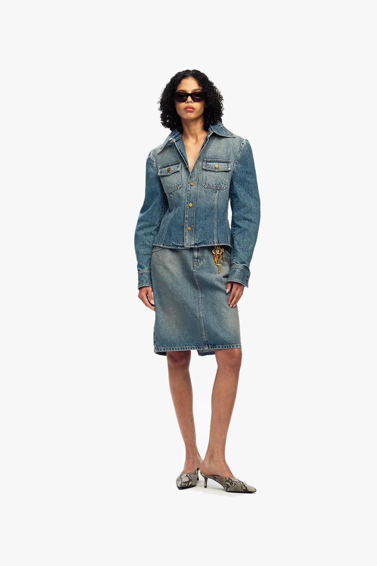 Willy Chavarria | Long Sleeve Denim Chavela Shirt