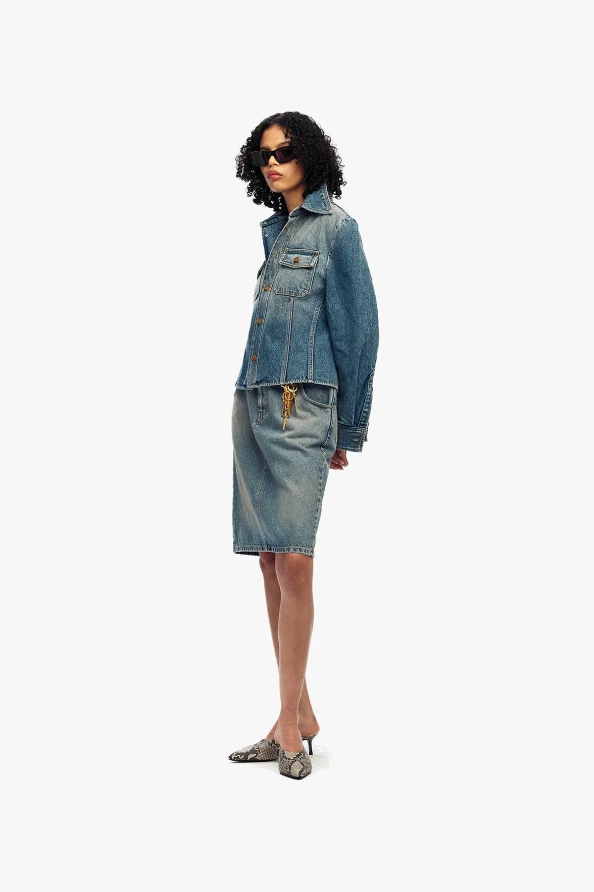 Willy Chavarria | Long Sleeve Denim Chavela Shirt