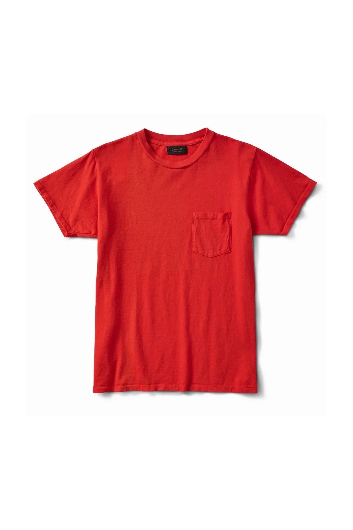 Schaeffer's Garment Hotel | Ringspun 40s Pocket Tee - Sunburst Red