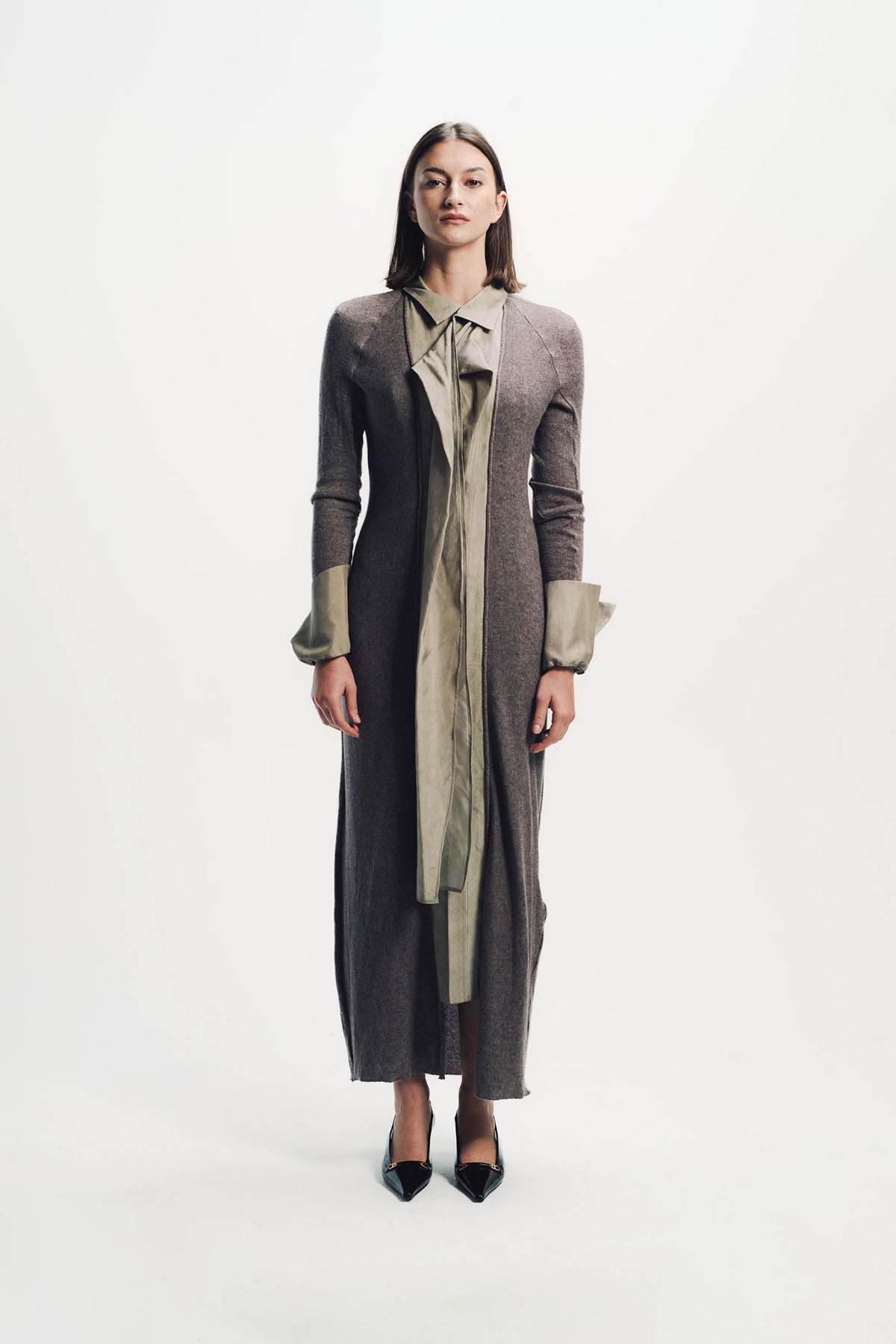 Yehuafan | Knit Cardigan Dress