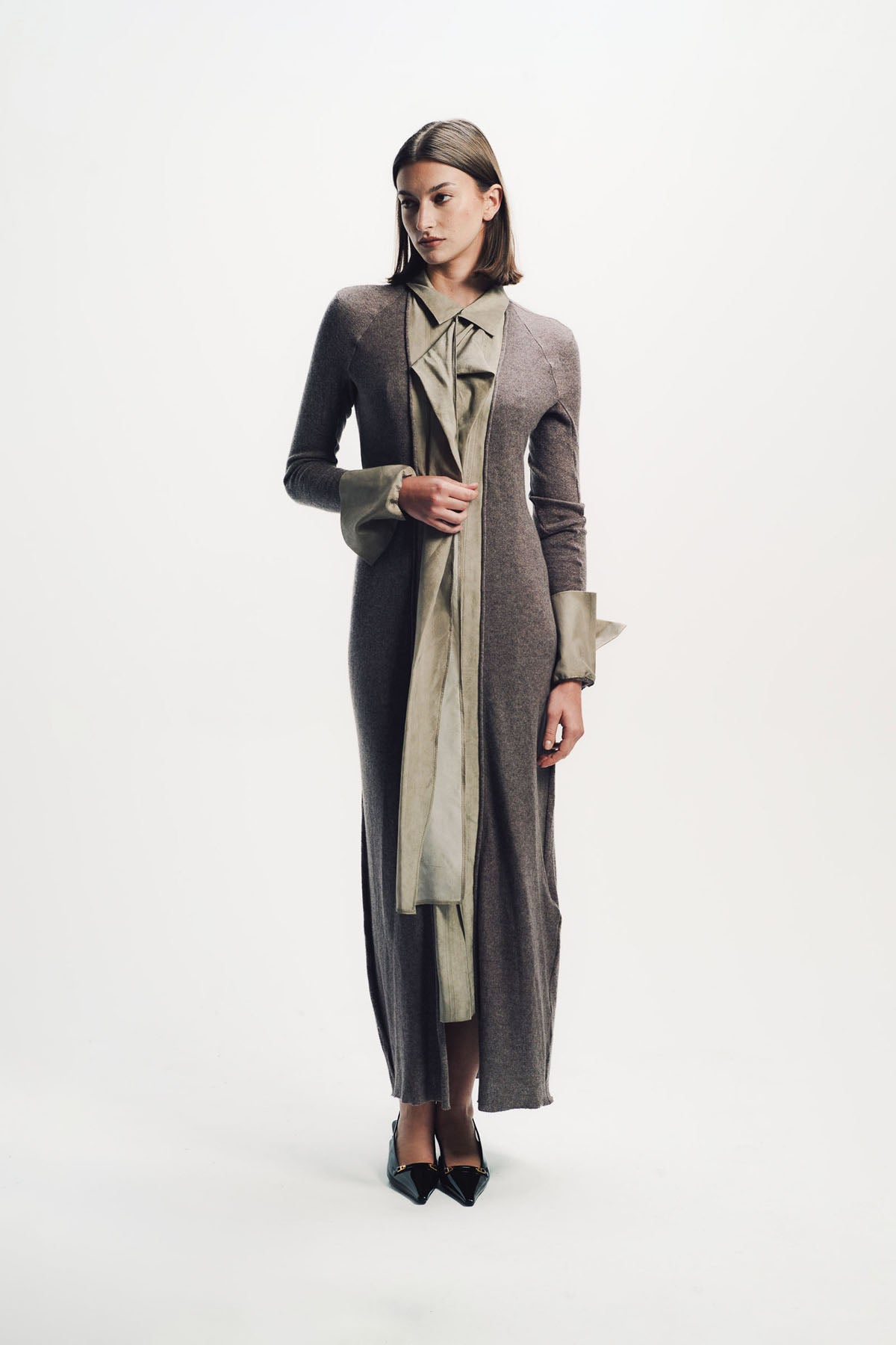 Yehuafan | Knit Cardigan Dress