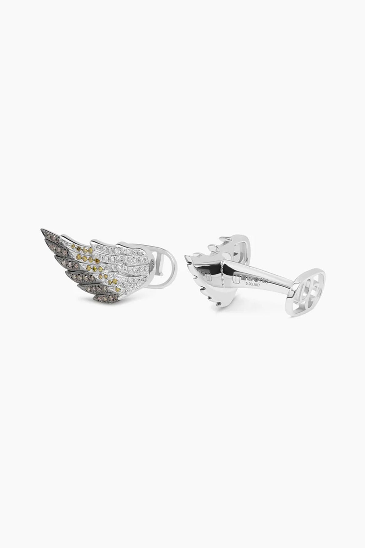 David Gotlib | 18kwg Diamond Wings Cufflinks
