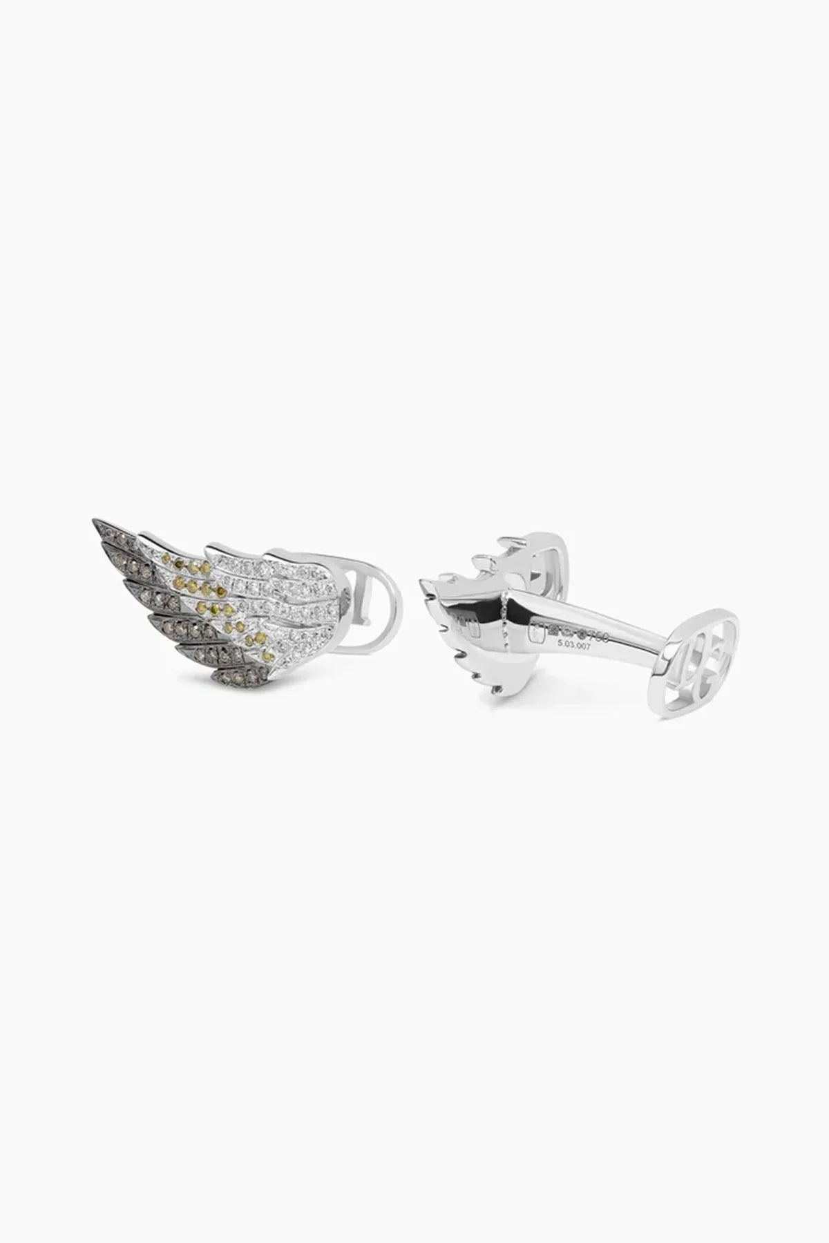 David Gotlib | 18kwg Diamond Wings Cufflinks