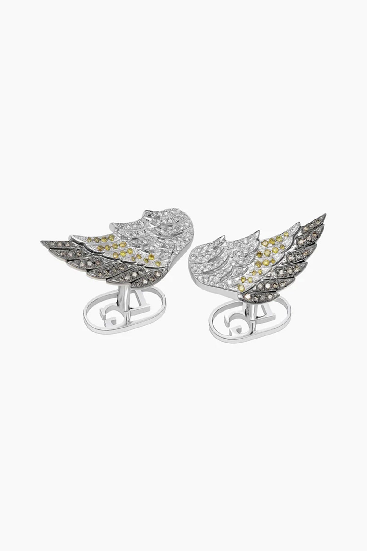 David Gotlib | 18kwg Diamond Wings Cufflinks