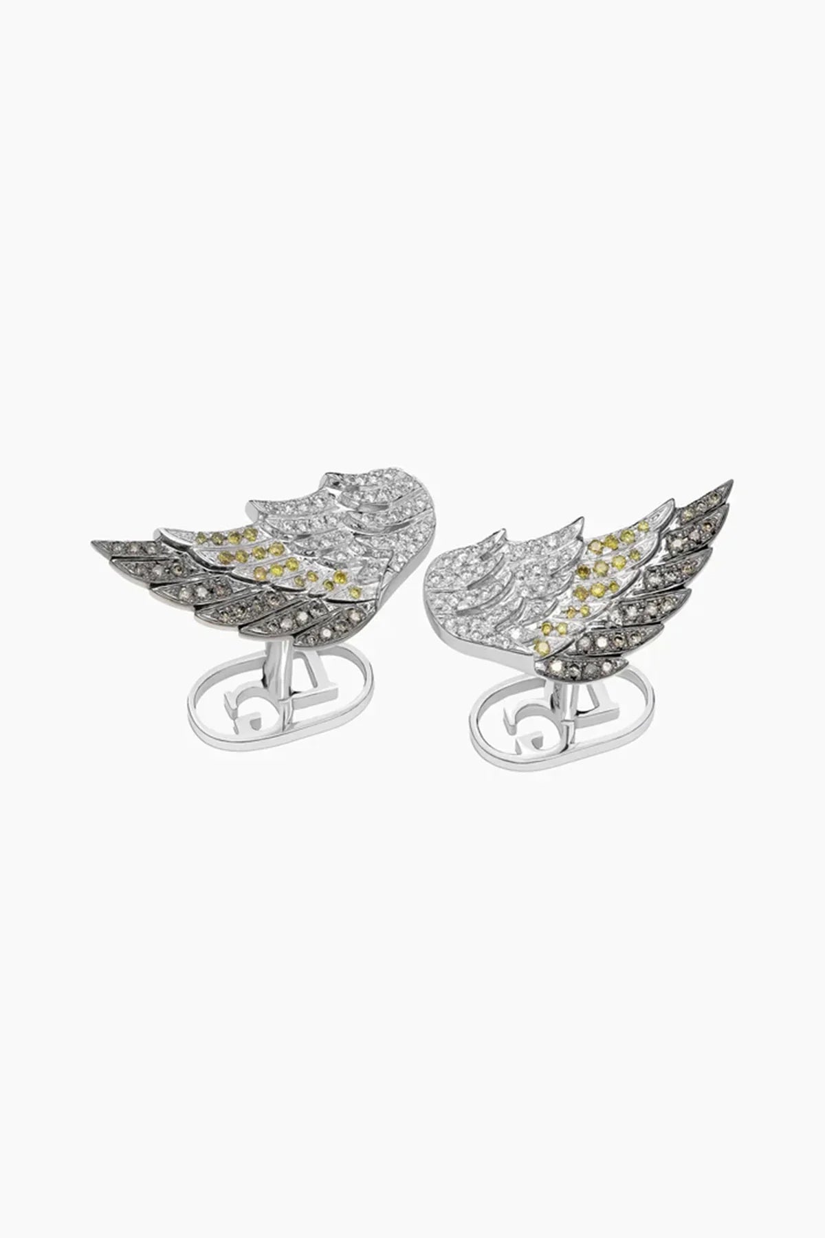 David Gotlib | 18kwg Diamond Wings Cufflinks