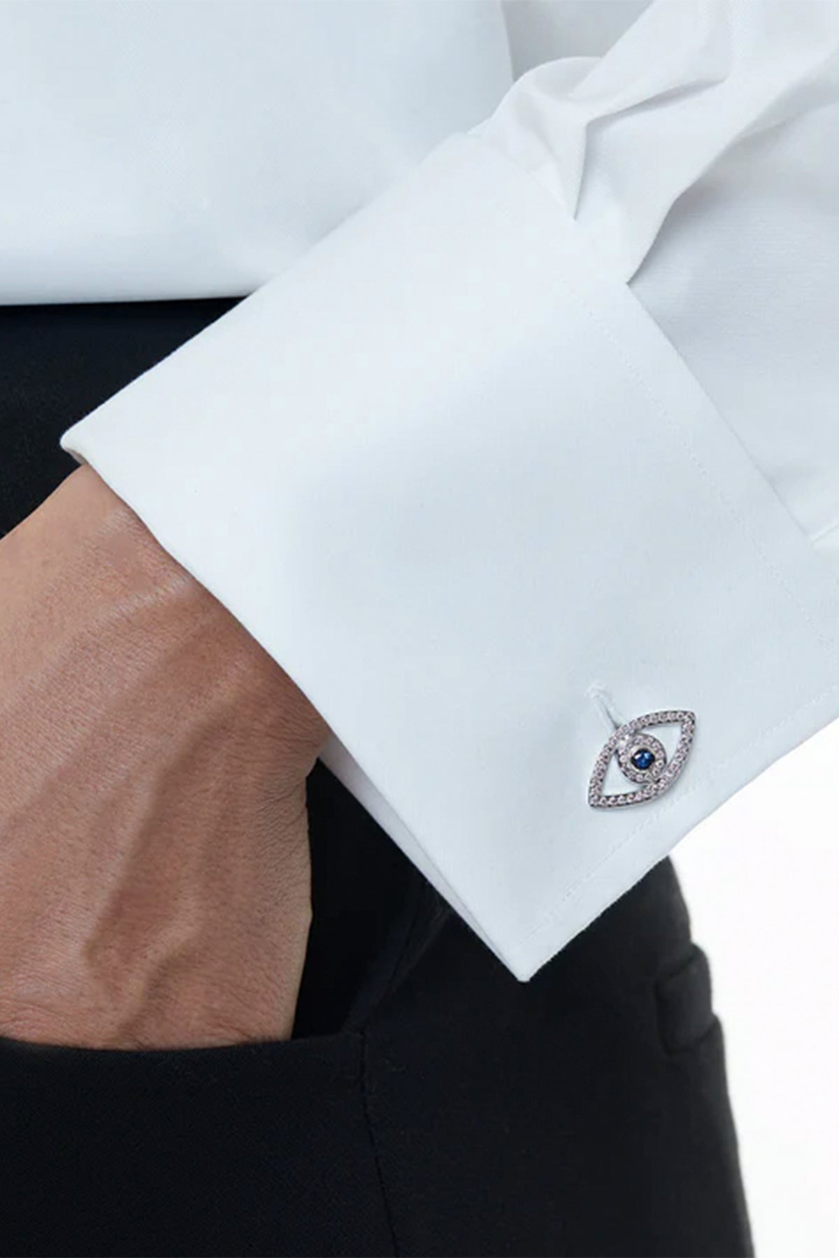David Gotlib | 18kwg Lucky Eye Cufflinks